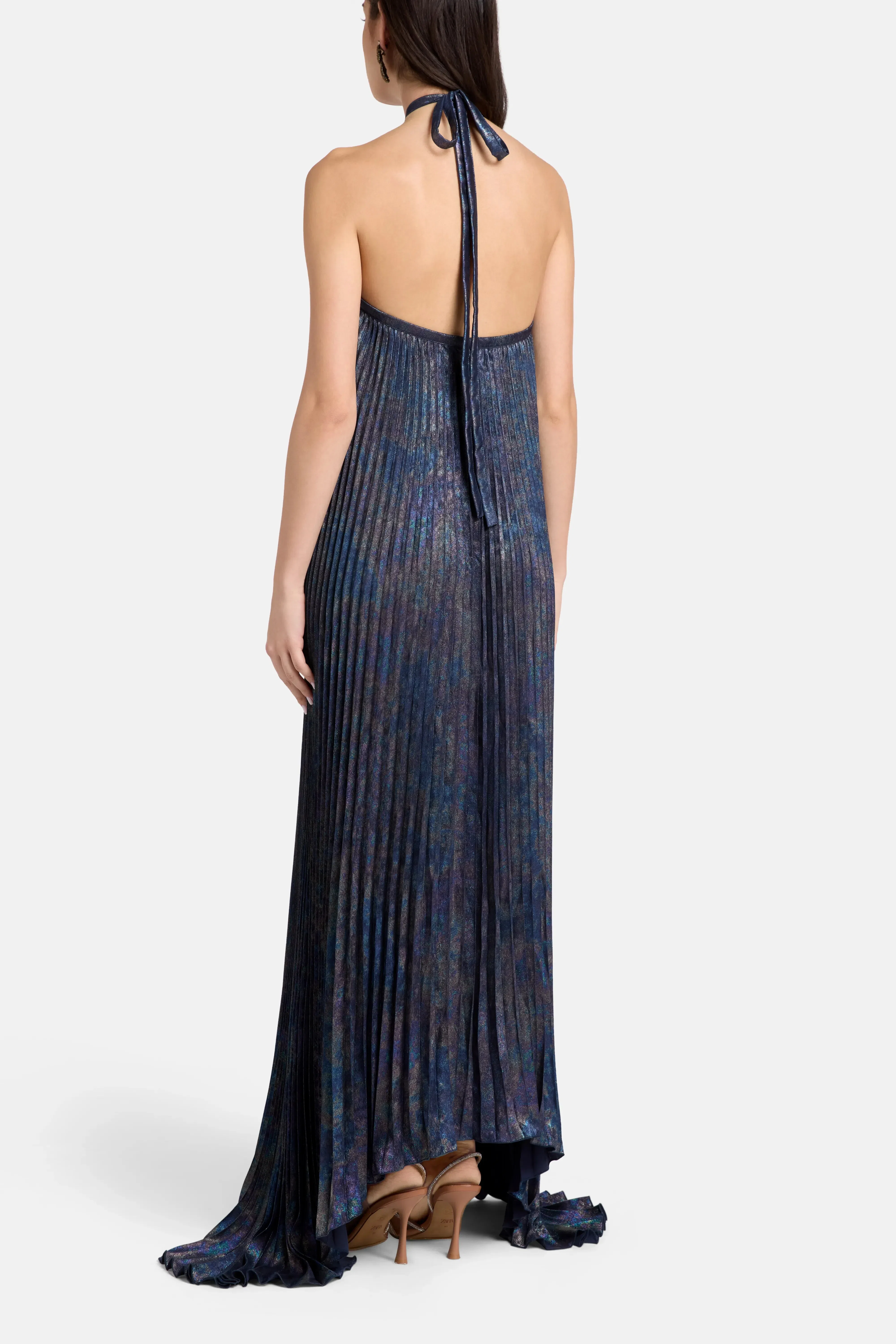 L'IDÉE Deesse Evening Dress in Blue
