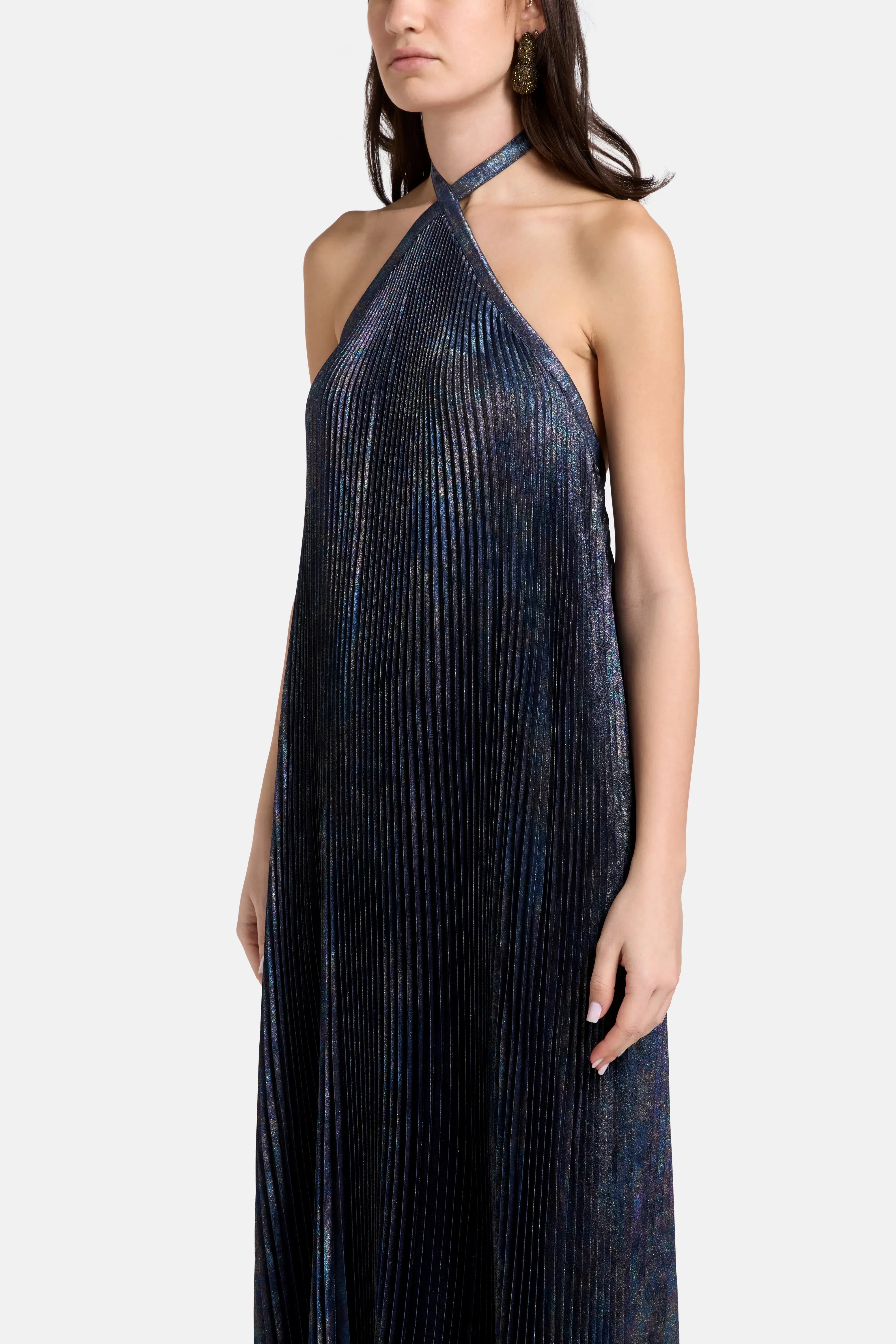 L'IDÉE Deesse Evening Dress in Blue