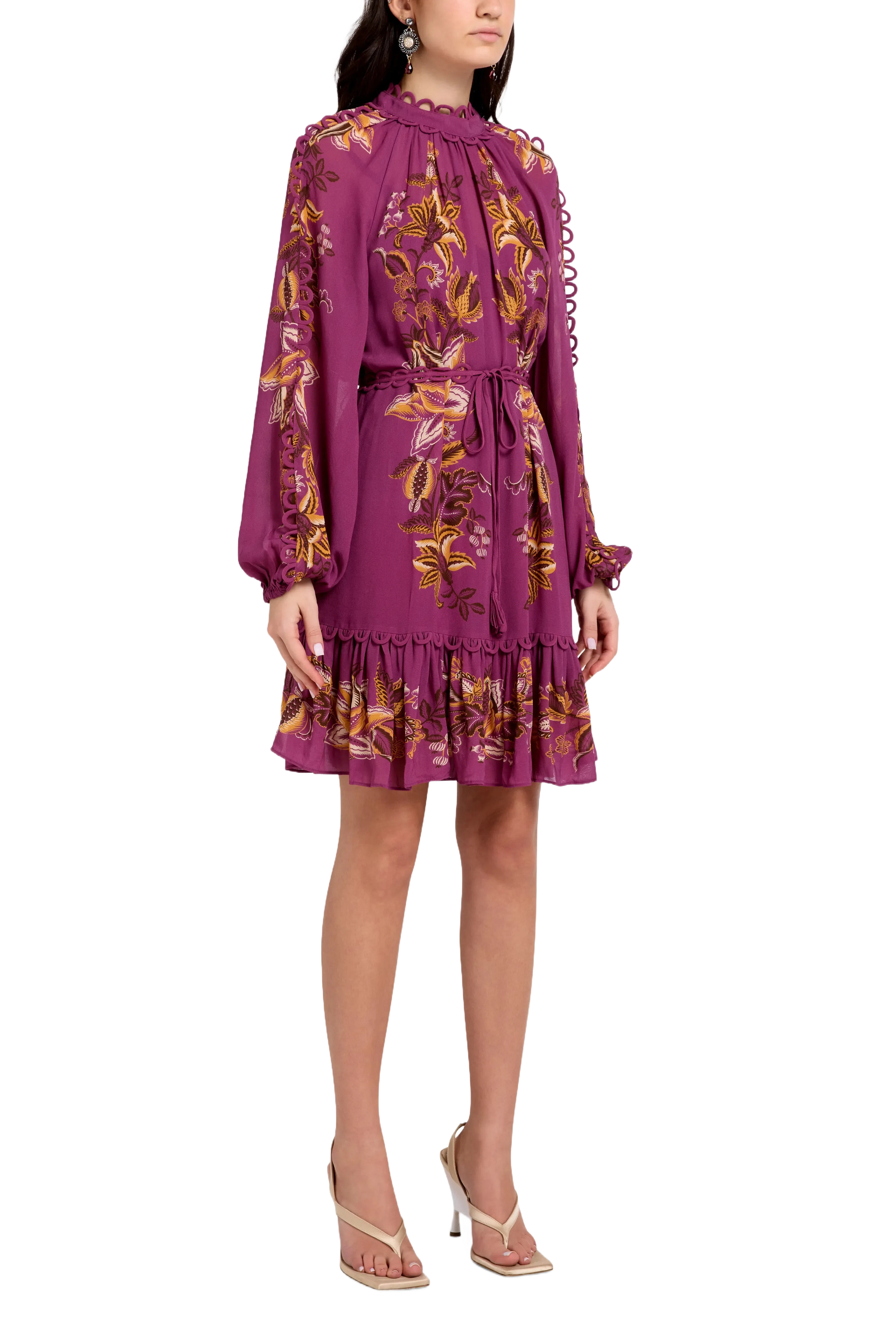 FARM Rio Delicate Chintz Mini Dress in Pink
