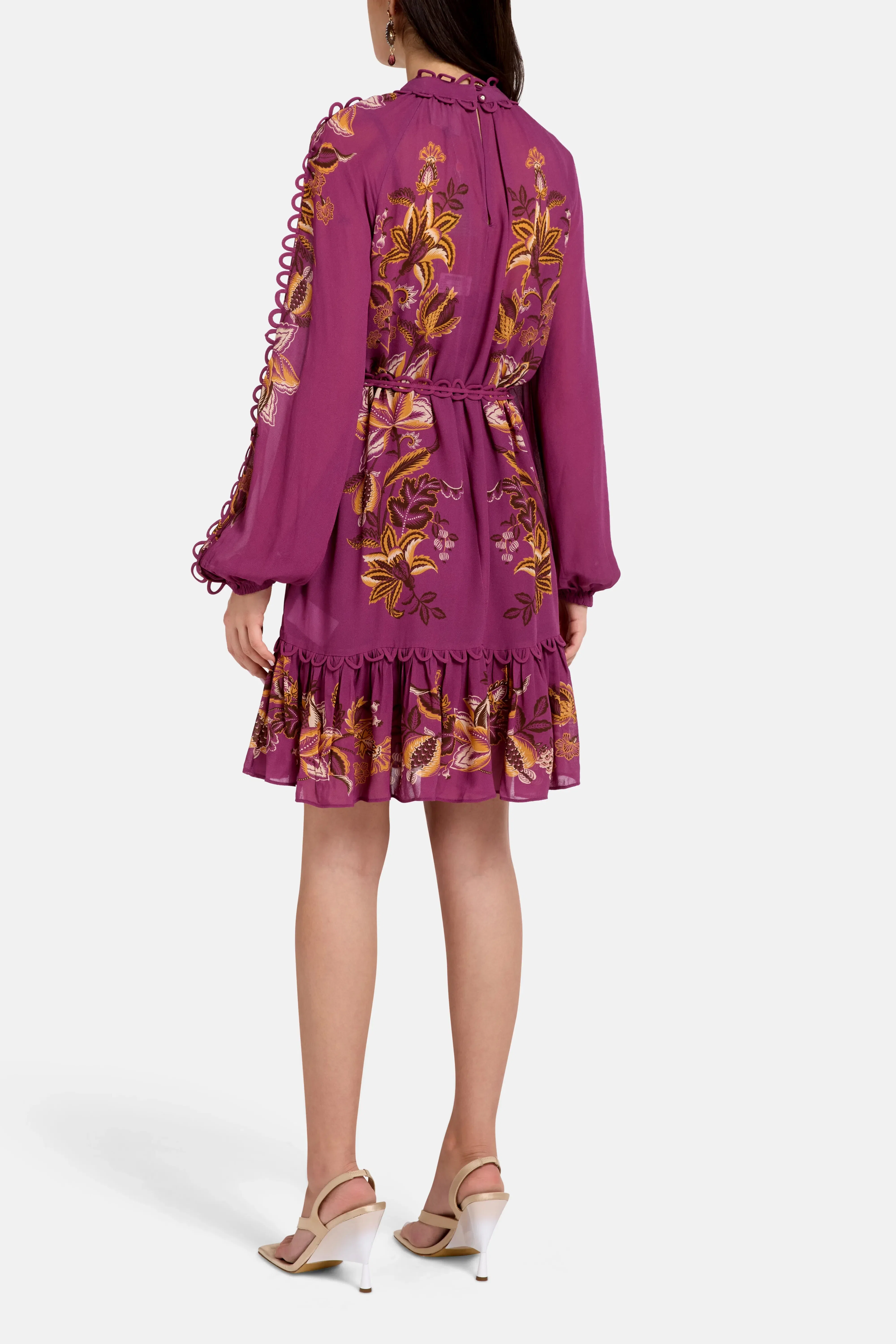 FARM Rio Delicate Chintz Mini Dress in Pink