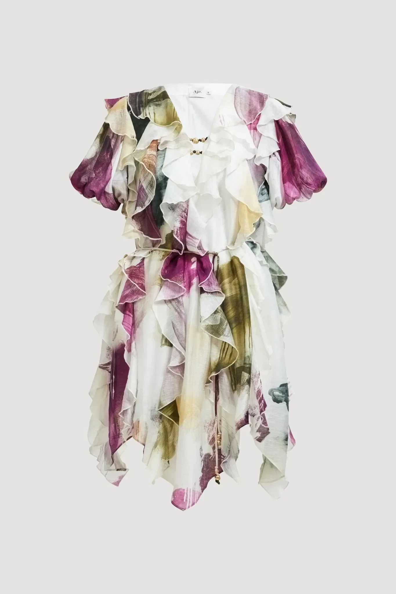 Aje Voyager Mini Dress In White