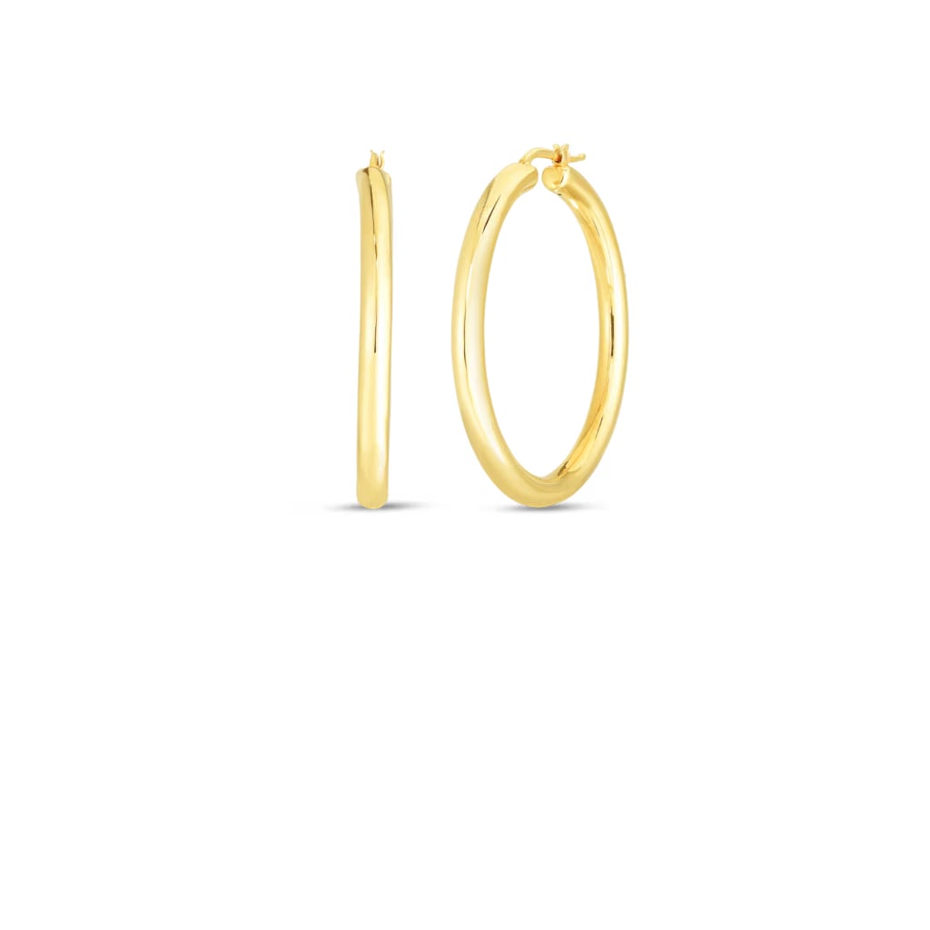 Roberto Coin 18k Yellow Gold Large Hoop Earrings