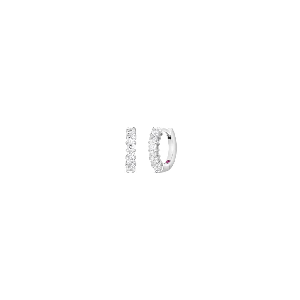 Roberto Coin 18k Gold Huggy Diamond Earrings