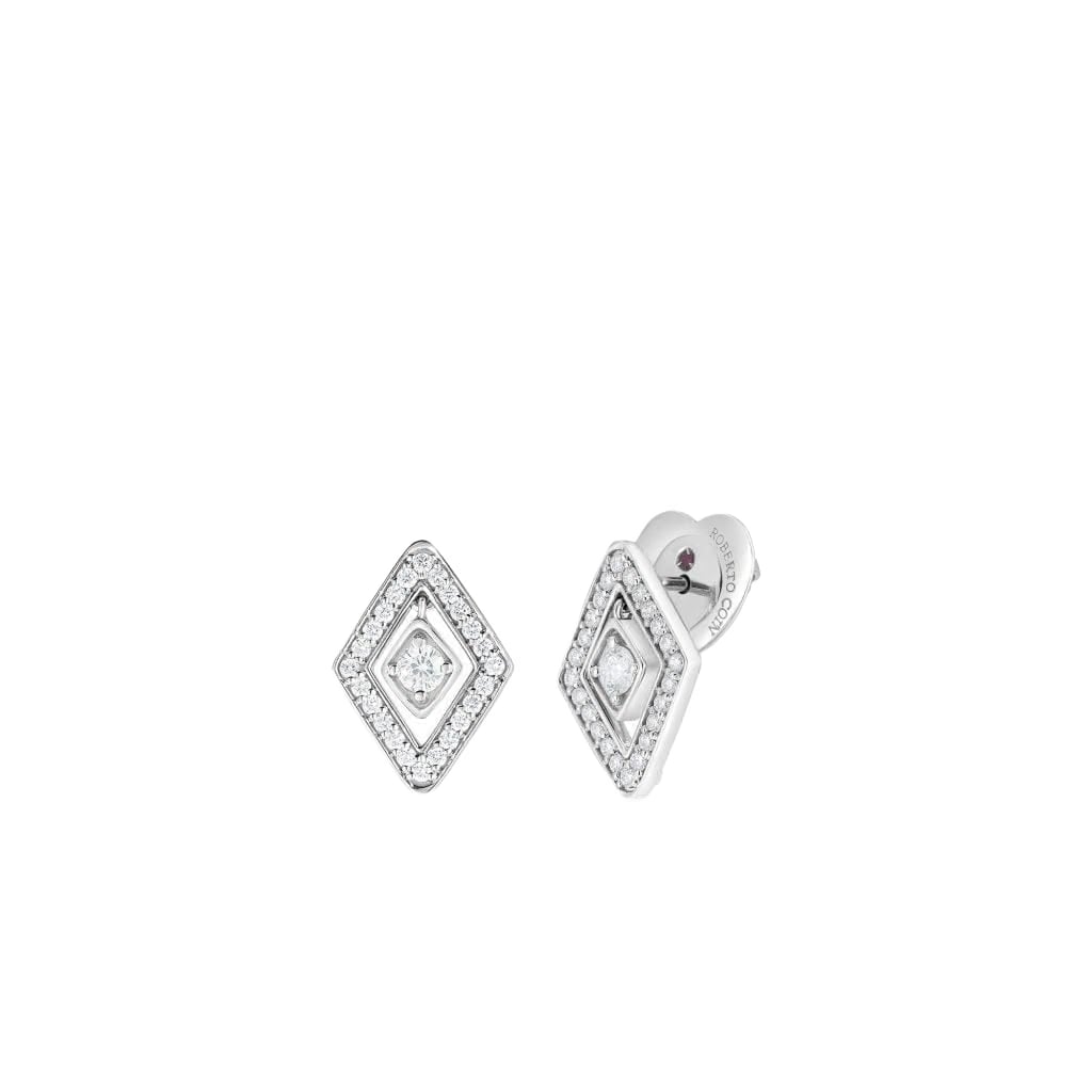 Roberto Coin 18k Gold Diamante Diamond Stud Earrings