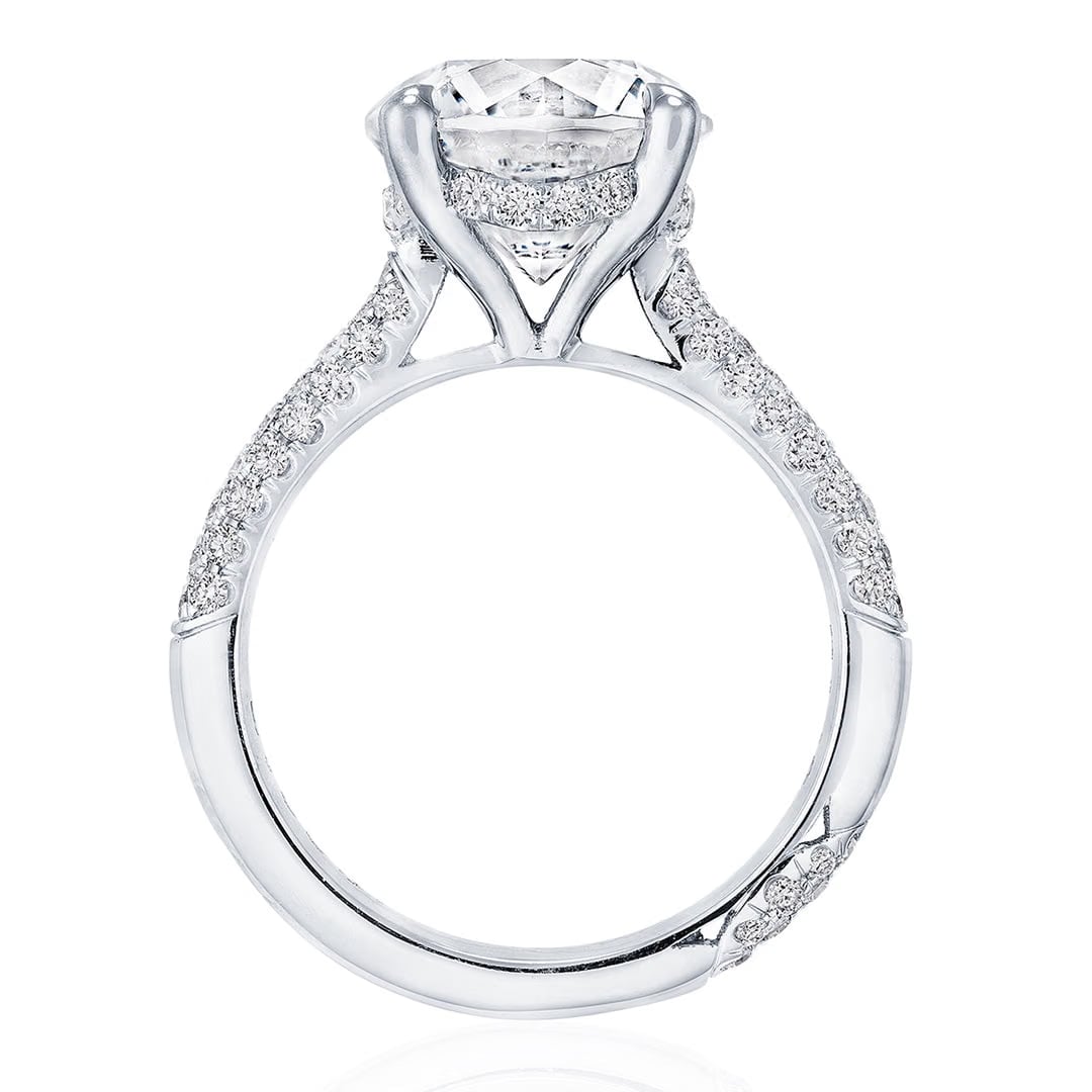 Tacori Solitaire Pave Diamond Engagement Ring
