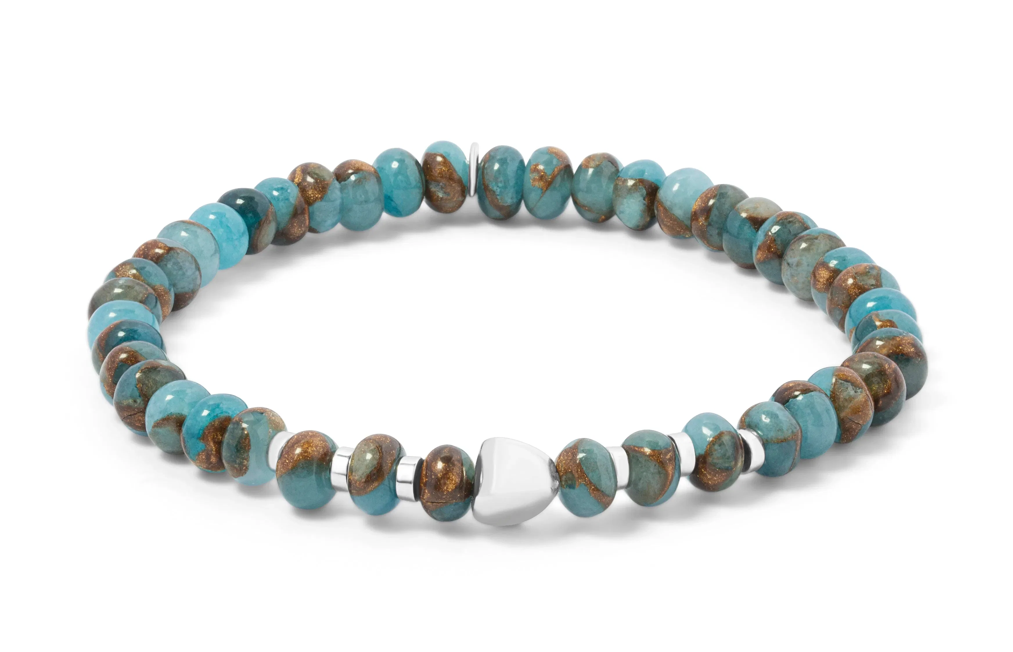 Tateossian Blue Jasper Sterling Silver Nepal Nuovo Bracelet