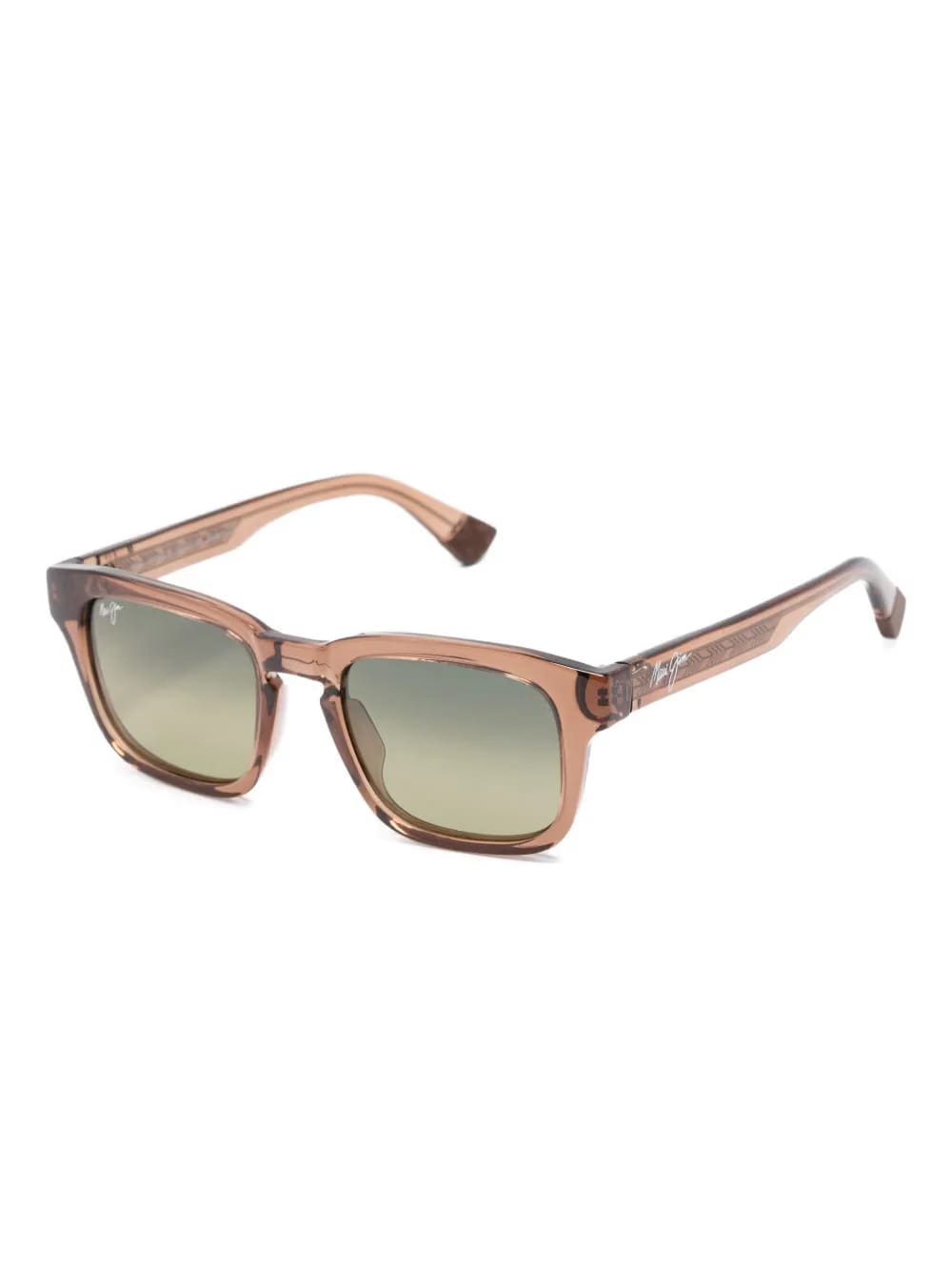 square-frame branded sunglasses