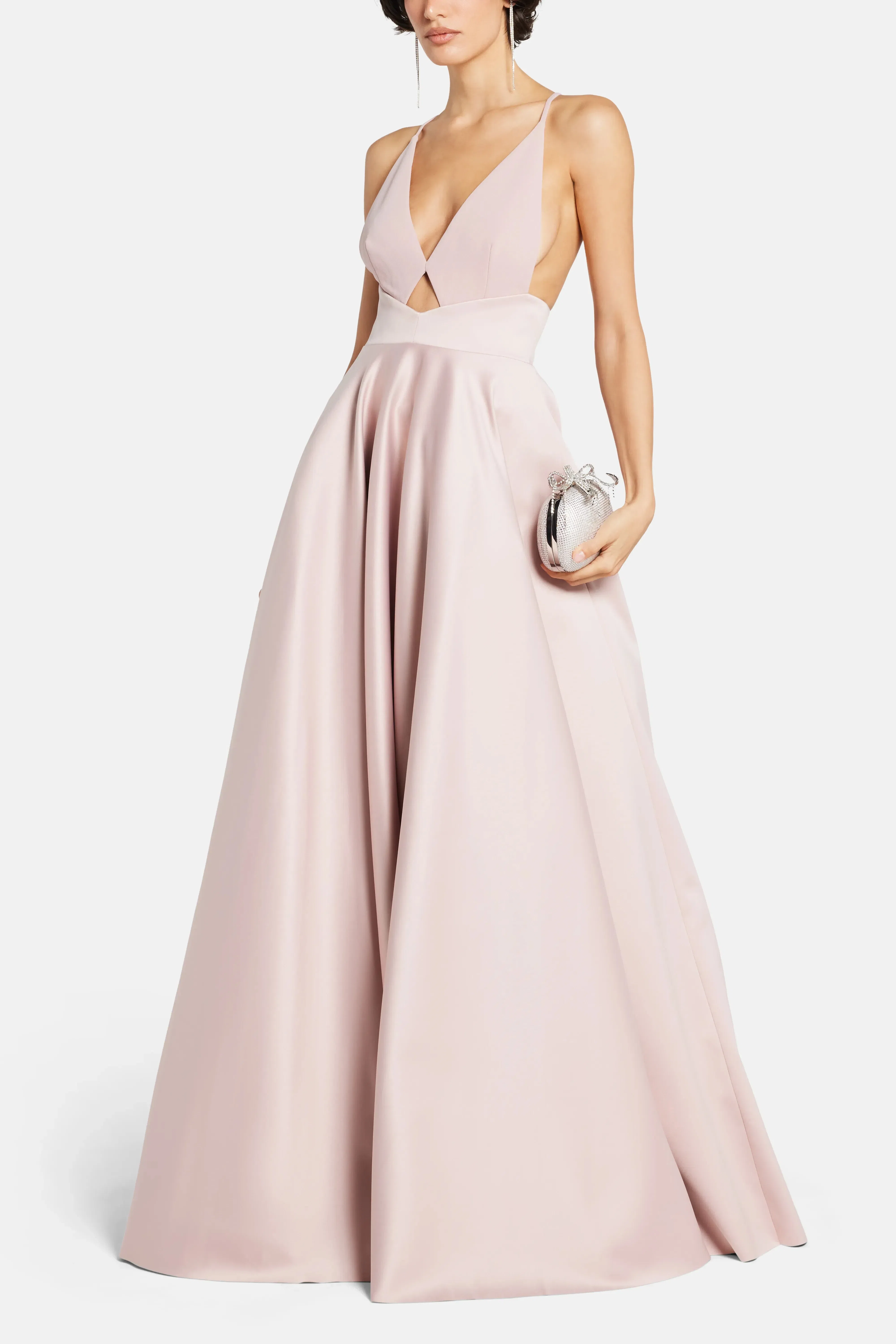 Solace London Avallon Sleeveless Evening Dress in Pink