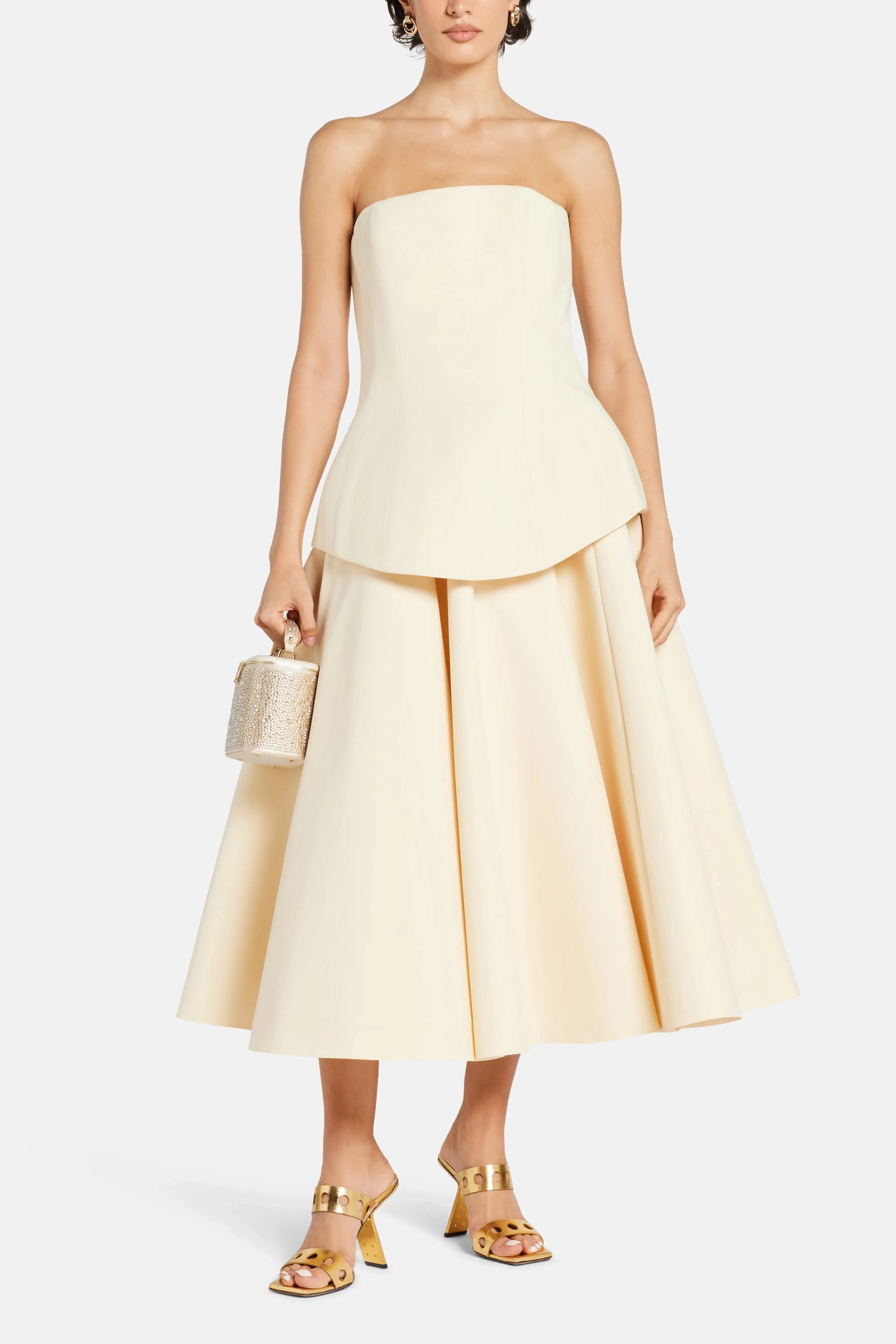 Solace London Ada Evening Dress in White