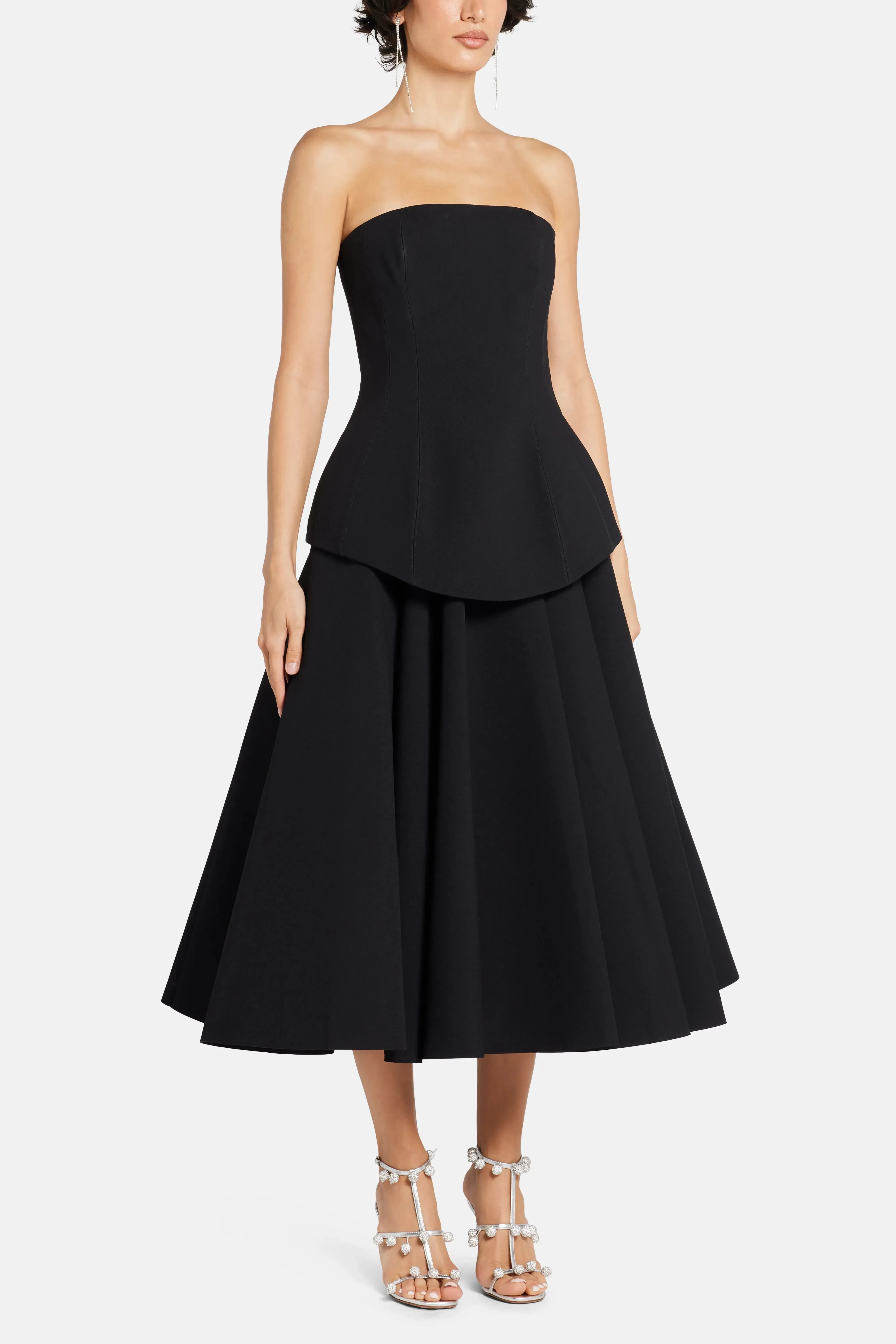 Solace London Ada Evening Dress in Black