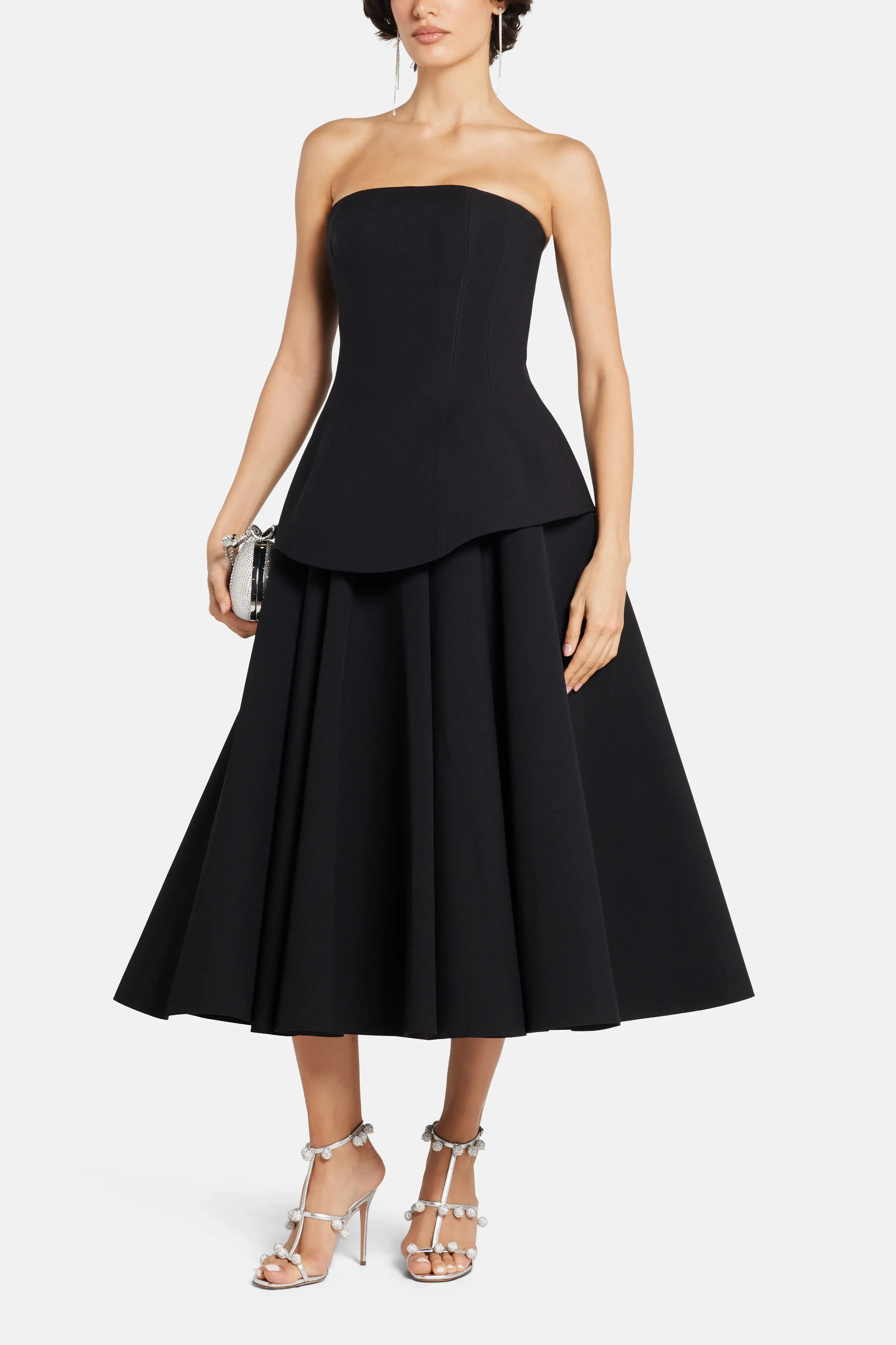 Solace London Ada Evening Dress in Black