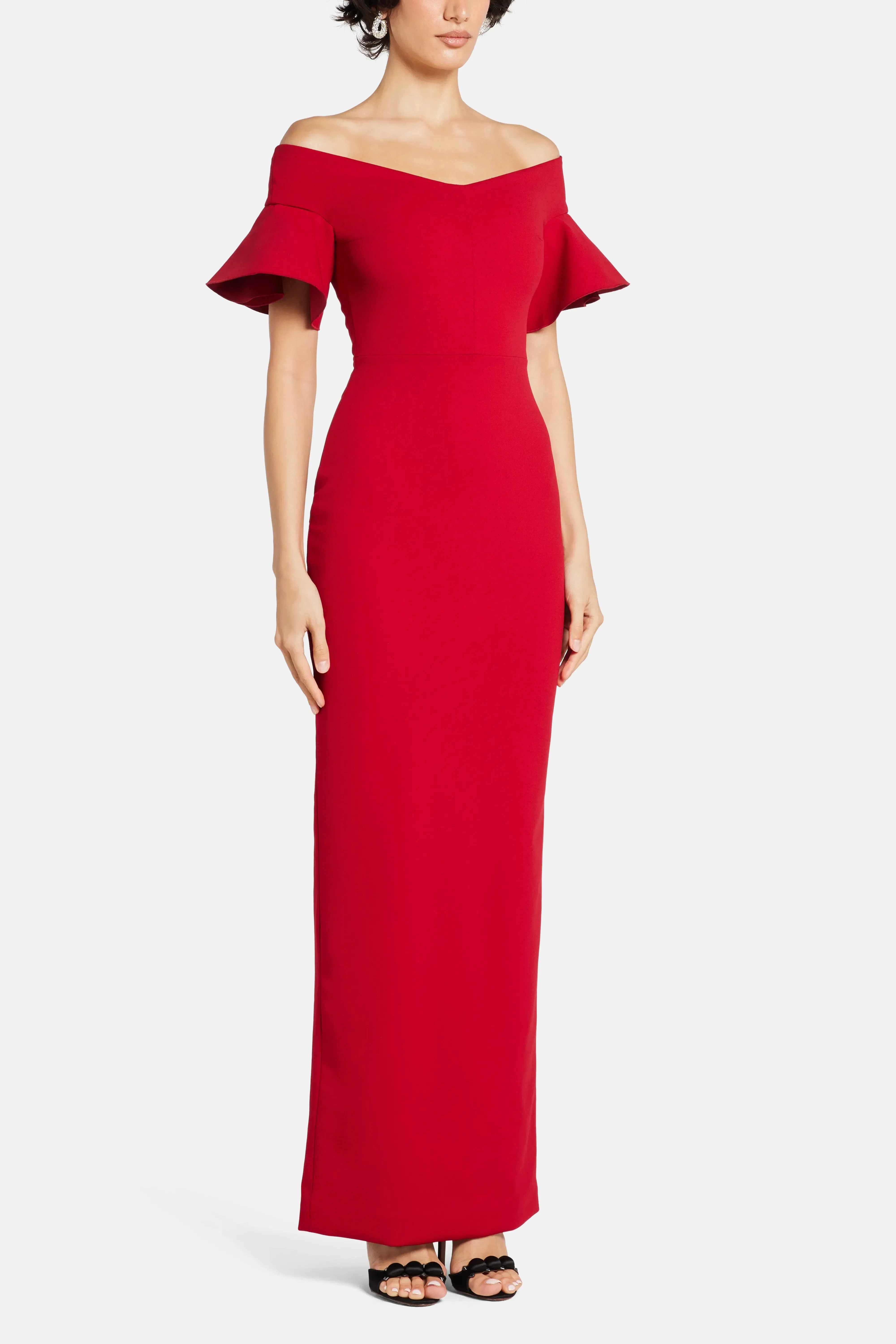 Solace London Cielo Evening Dress in Red