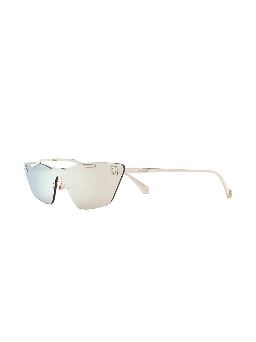 Metal Mask geometric frame sunglasses