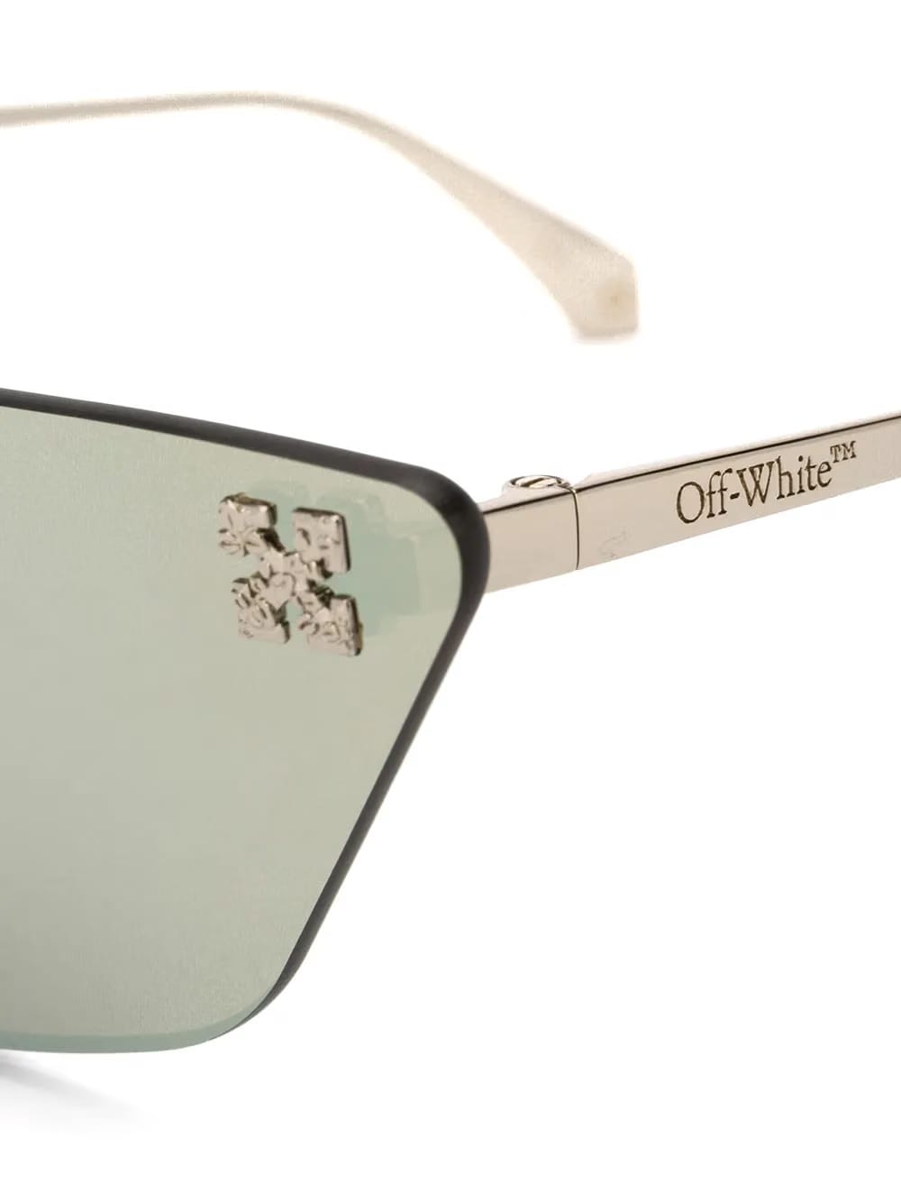 Metal Mask geometric frame sunglasses