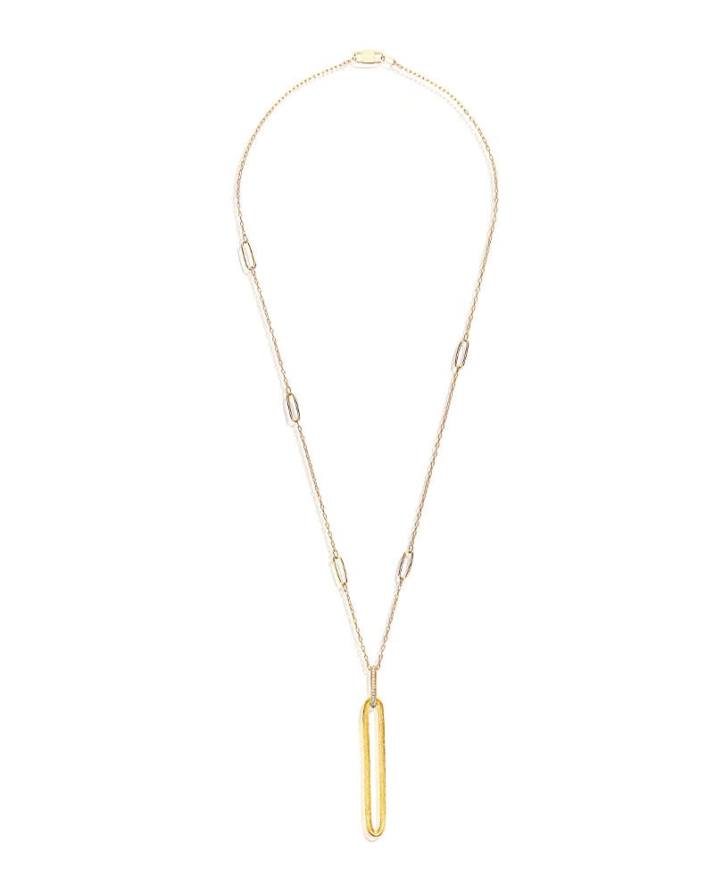 Nanis 18k Yellow Gold Long Diamond Necklace