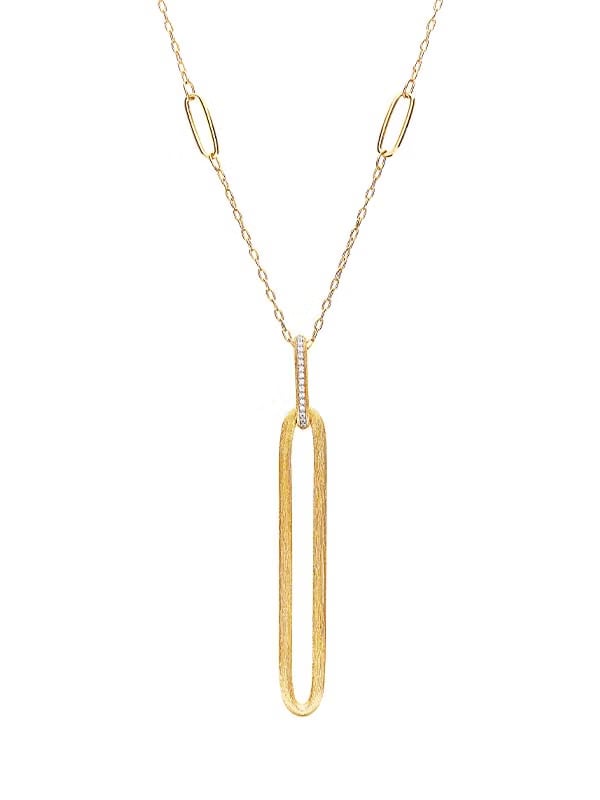 Nanis 18k Yellow Gold Long Diamond Necklace