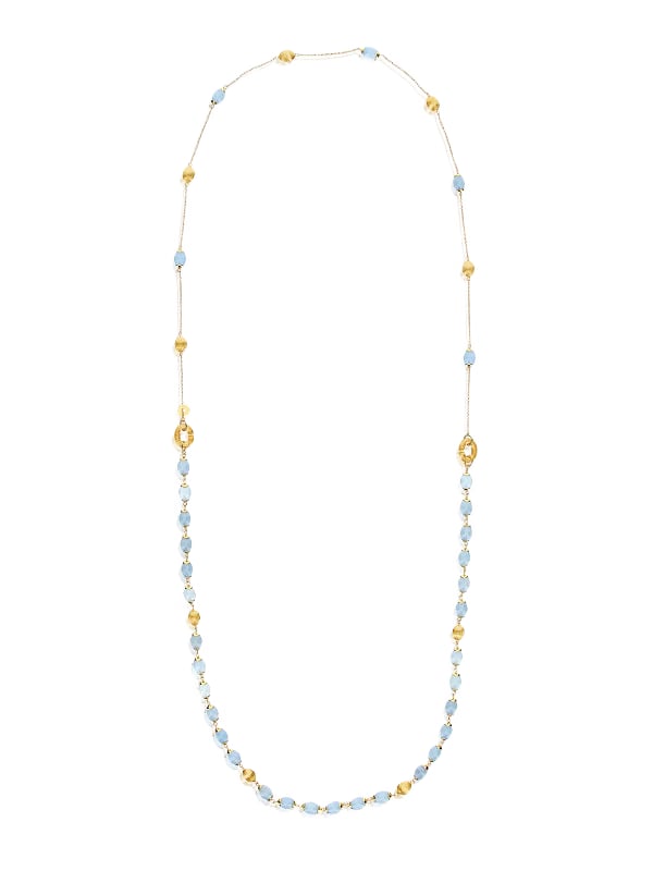 Nanis 18k Yellow Gold Aquamarine 3 In 1 Necklace