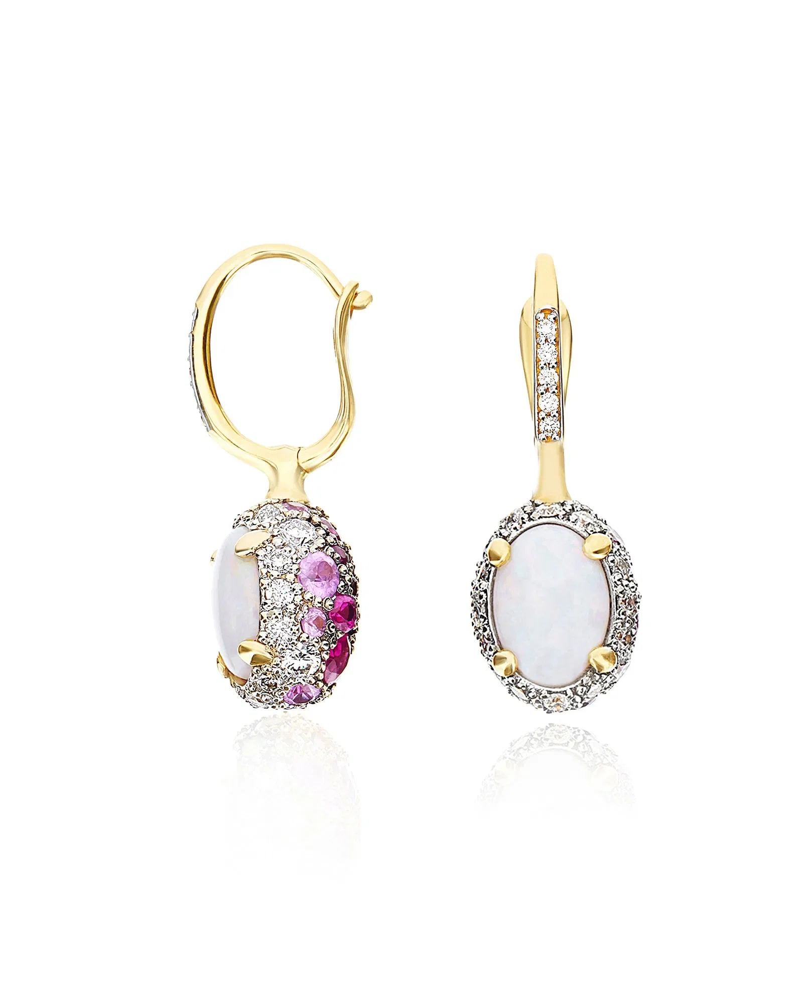 Nanis 18k Yellow Gold Reverse Double-Face Earrings