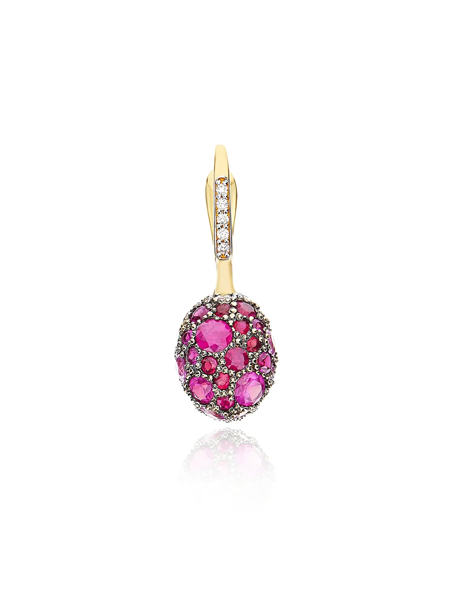 Nanis 18k Yellow Gold Reverse Double-Face Earrings