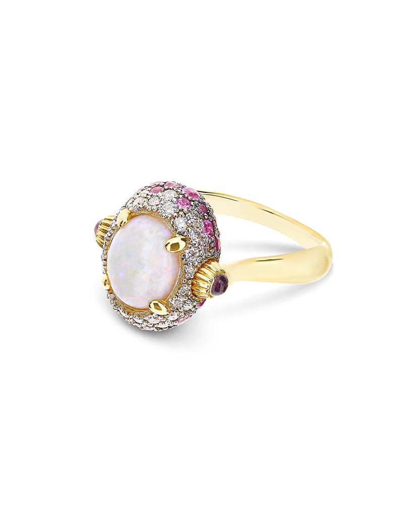 Nanis 18k Yellow Gold Double-Face Reverse Ring