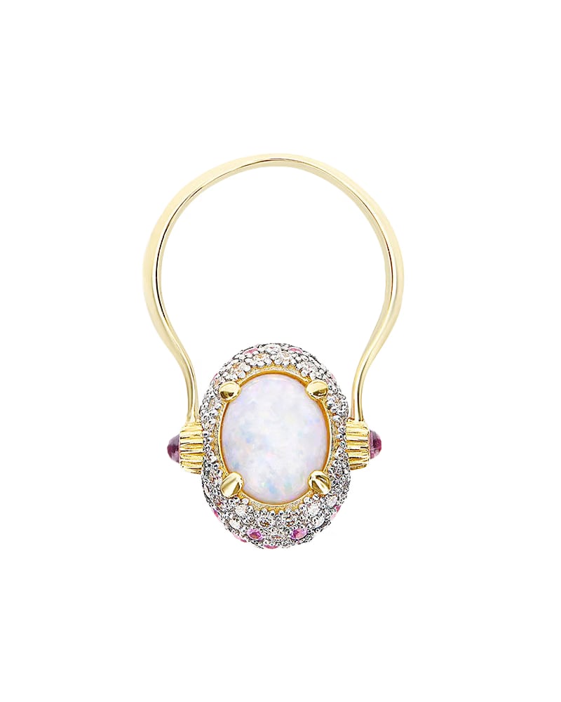 Nanis 18k Yellow Gold Double-Face Reverse Ring