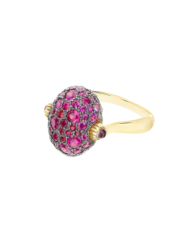 Nanis 18k Yellow Gold Double-Face Reverse Ring