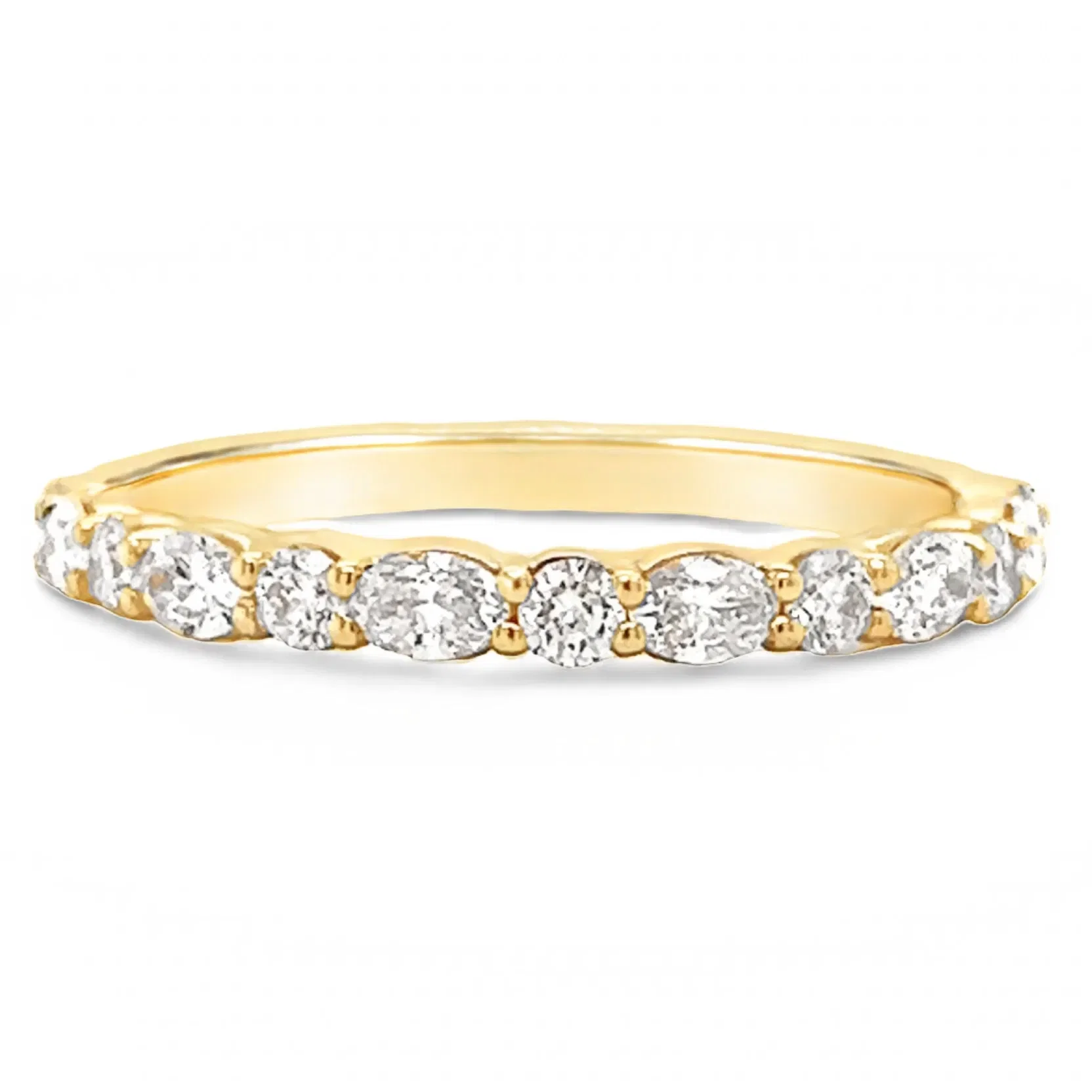 Classique Creations Oval and Round Double Shared Prong Ring