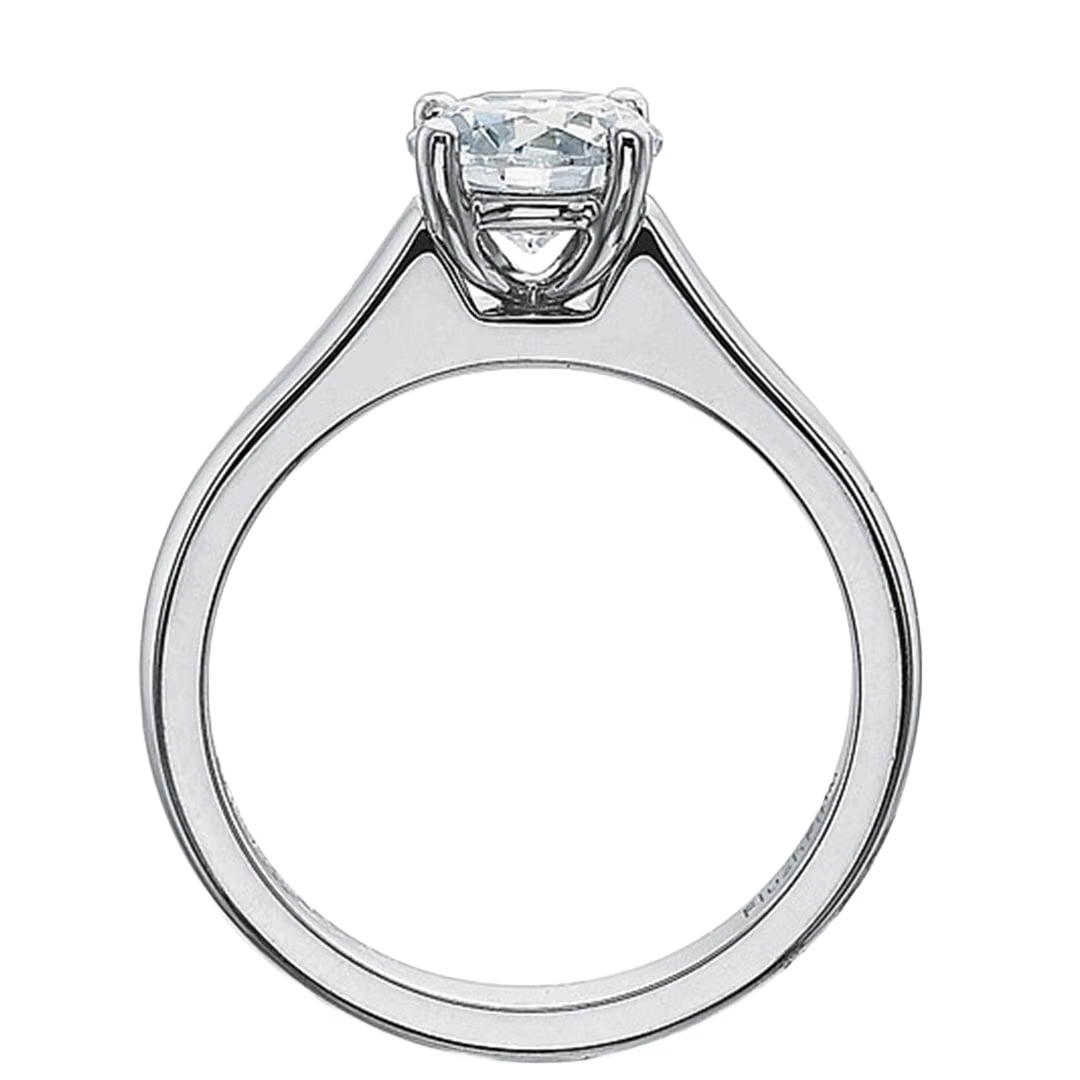 Precision Set Flush Fit Solitaire Diamond Engagement Ring