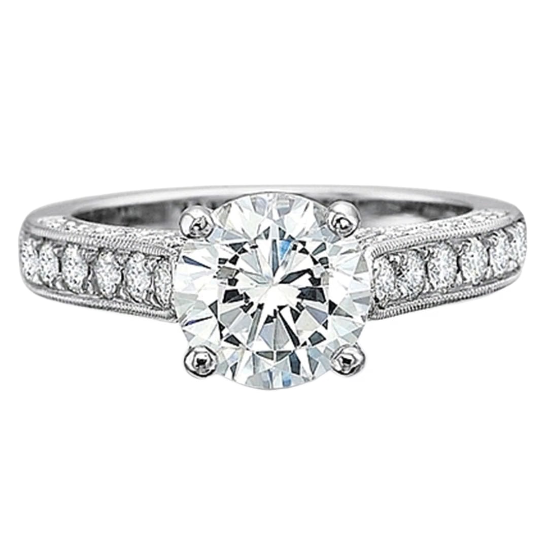 Precision Set 3-Sided Diamond Engagement Ring