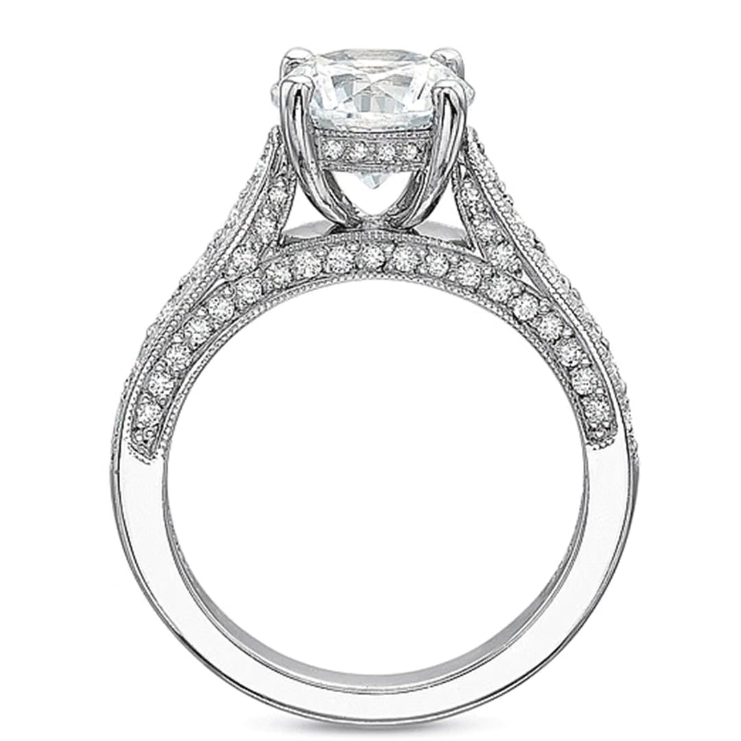 Precision Set 3-Sided Diamond Engagement Ring