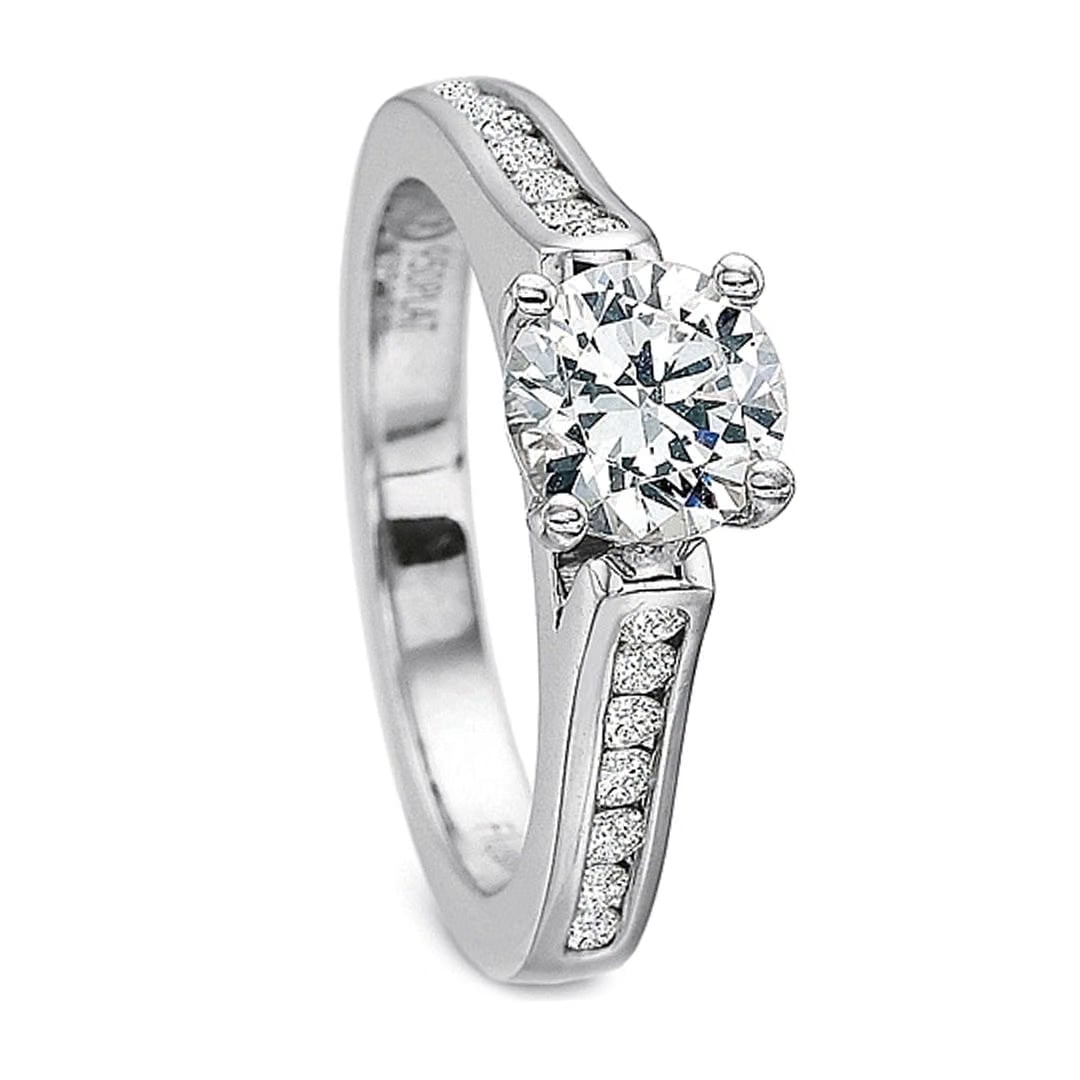 Precision Set Channel Set Diamond Engagement Ring