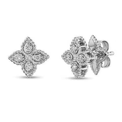 Roberto Coin 18k Gold Diamond Stud Earrings
