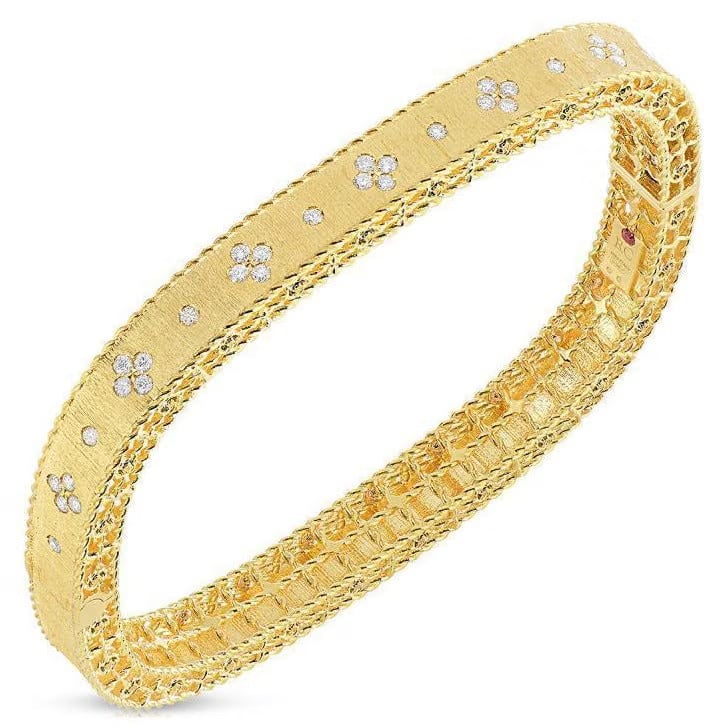 Roberto Coin 18k Gold Diamond Bangle