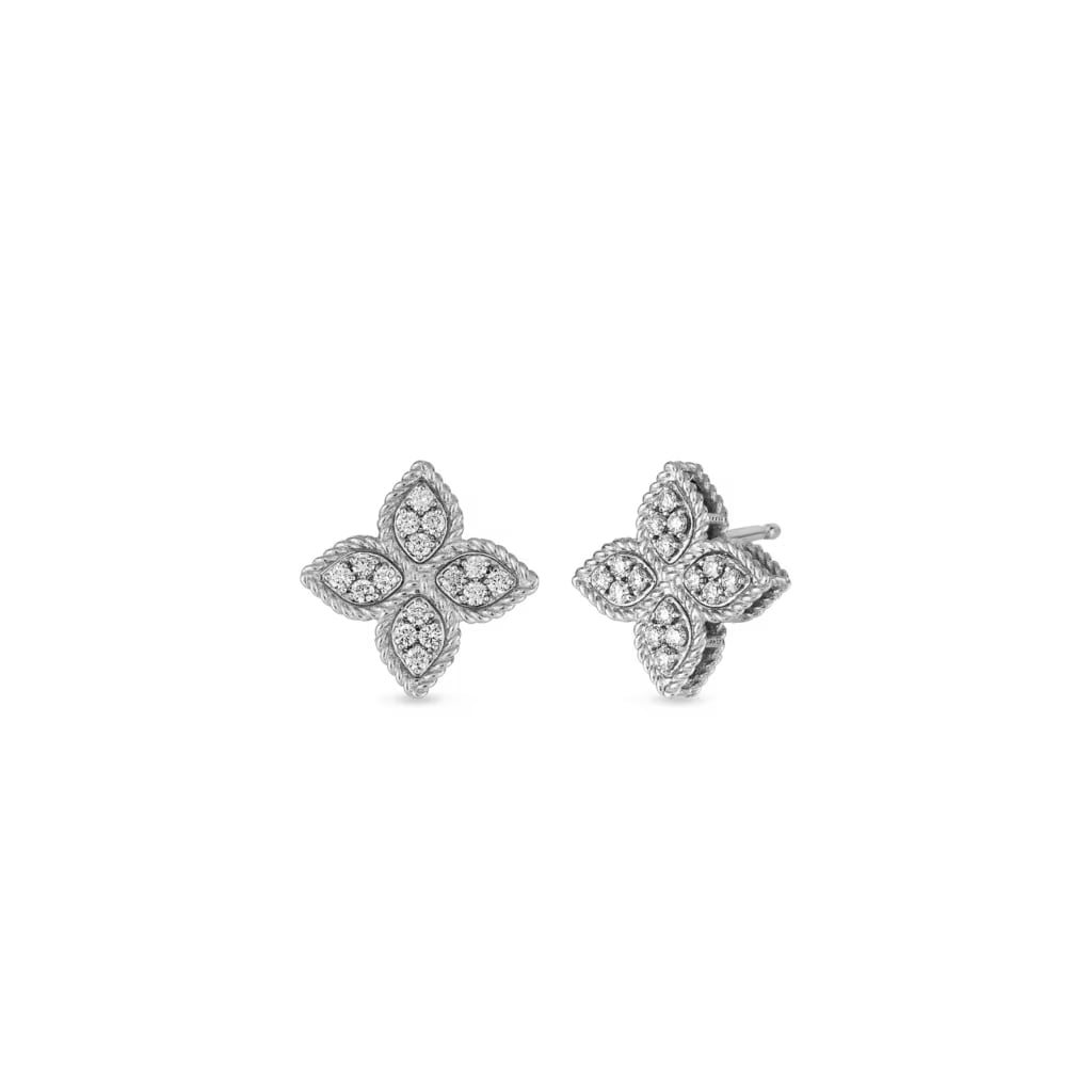 Roberto Coin 18k Princess Flower Stud Earrings