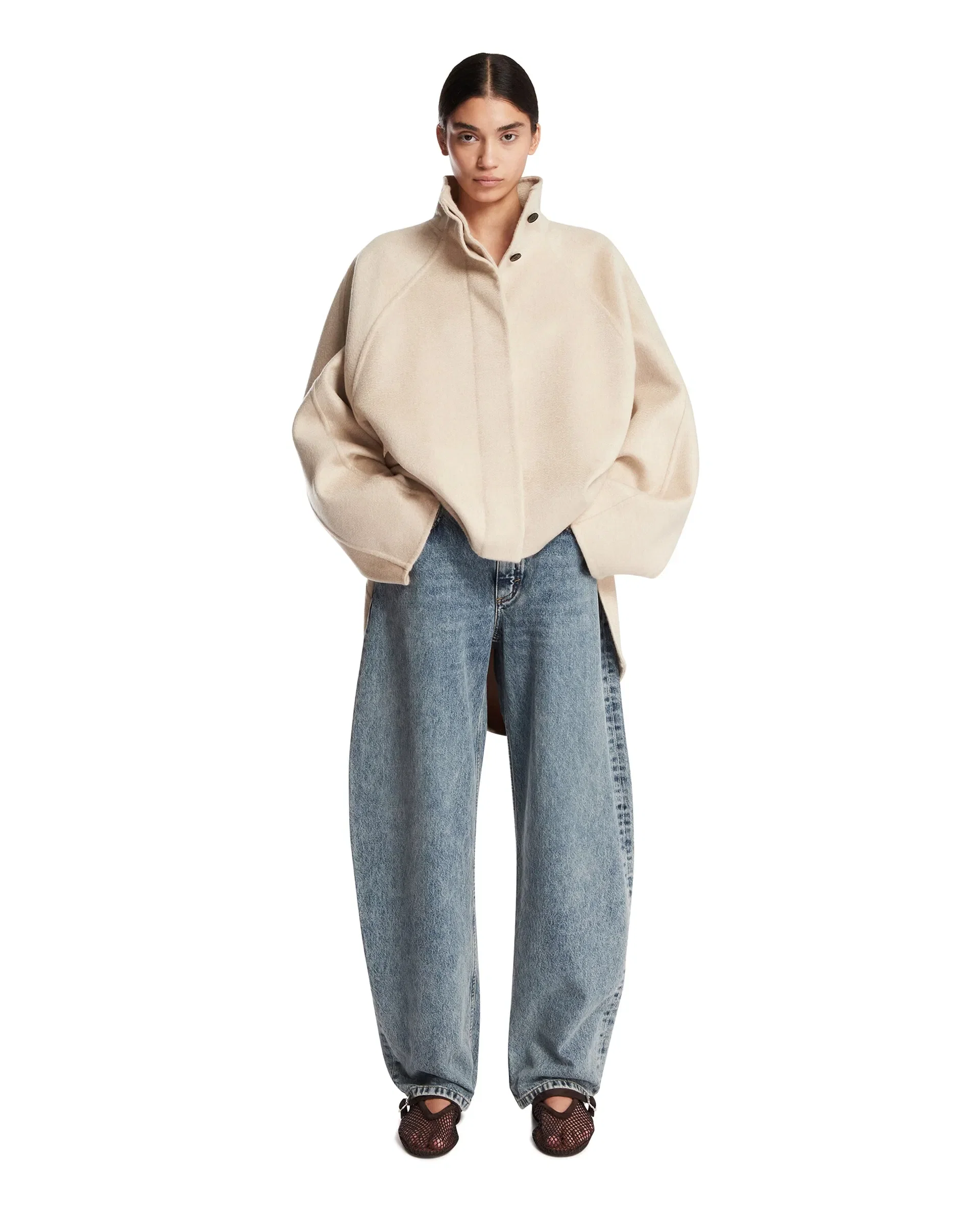 Alaia Jeans Arrotondati In Denim Blu