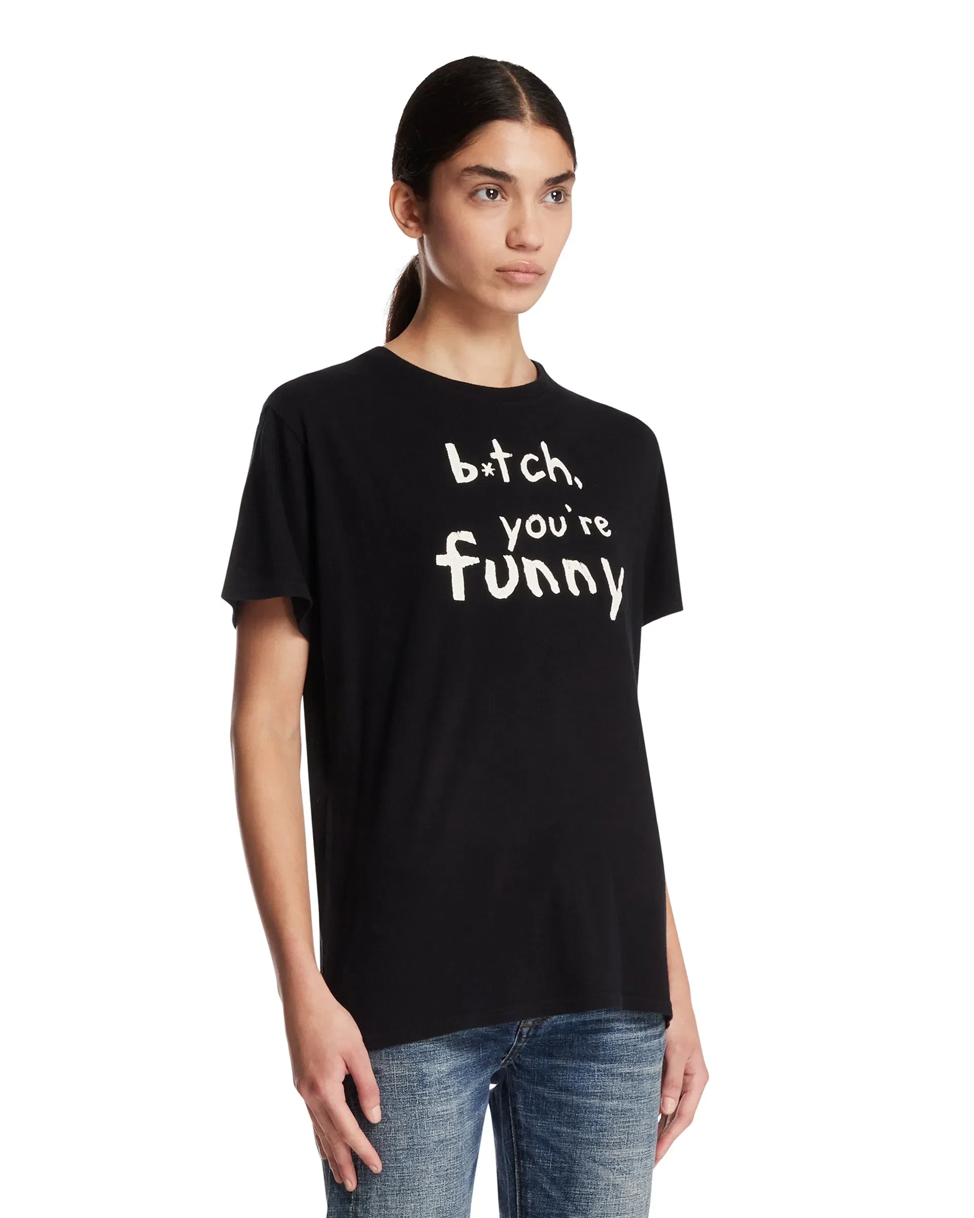 R13 T-Shirt You're Funny Nera
