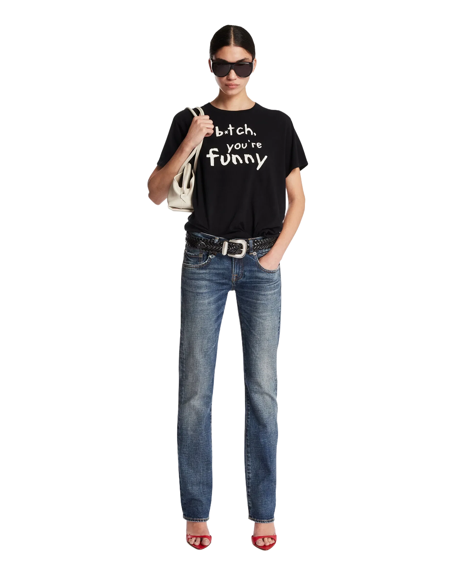 R13 Jeans A Gamba Dritta Blu