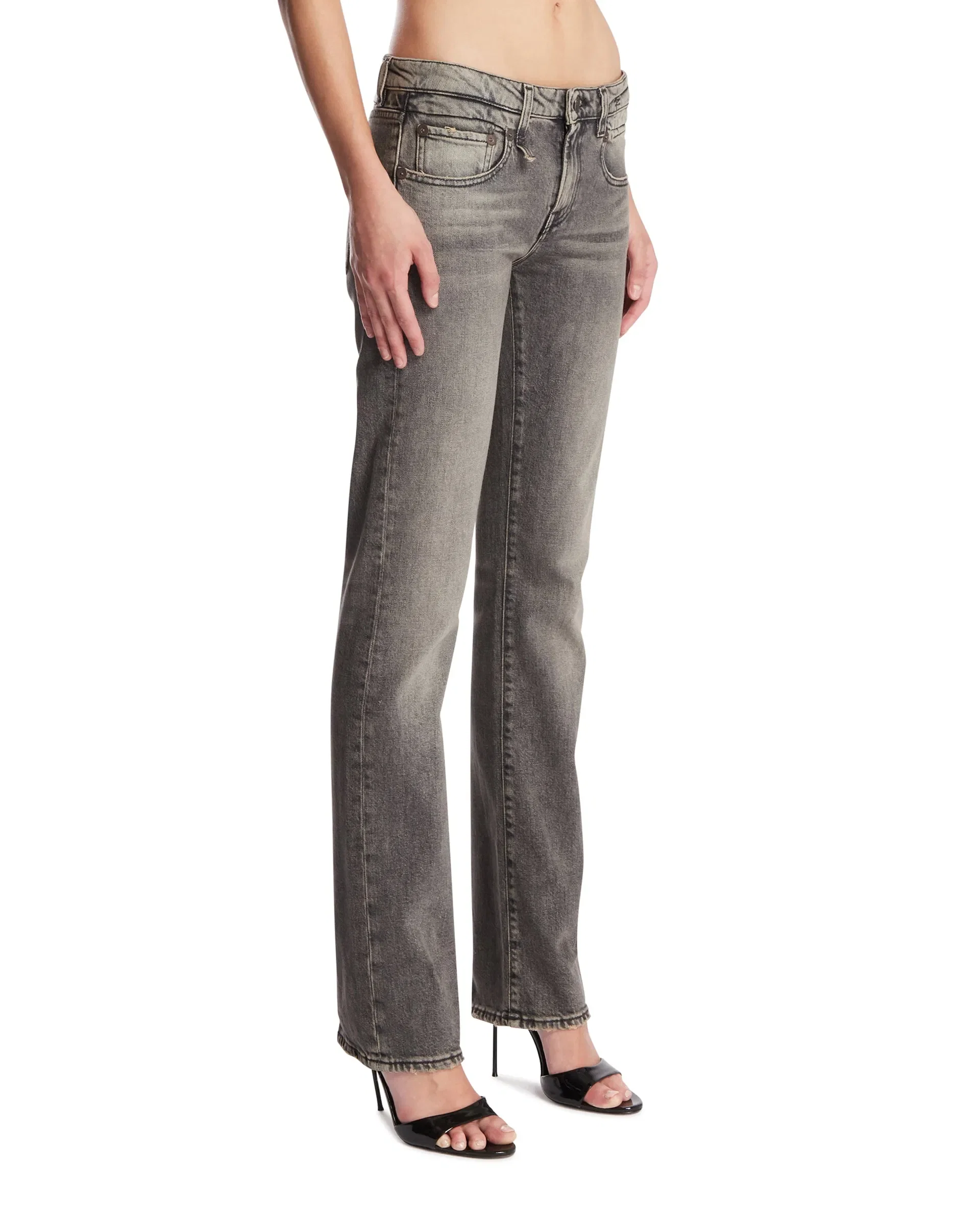 R13 Jeans A Gamba Dritta Neri