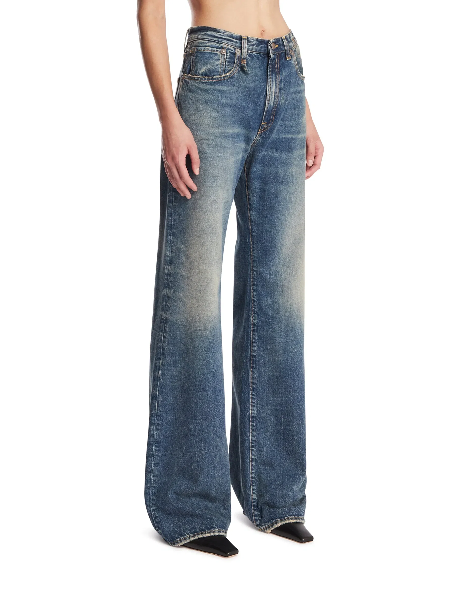 R13 Jeans Jane Blu