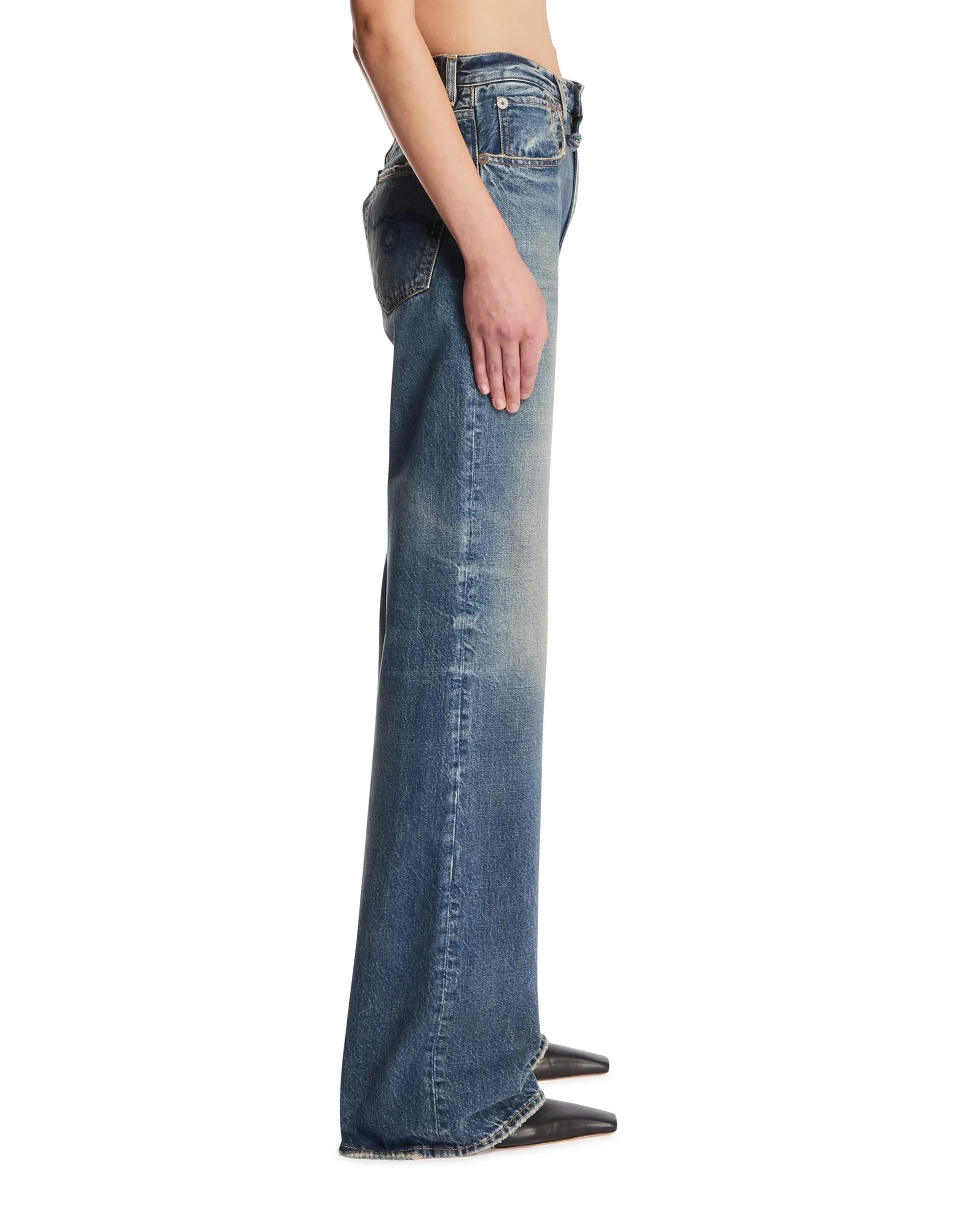 R13 Jeans Jane Blu