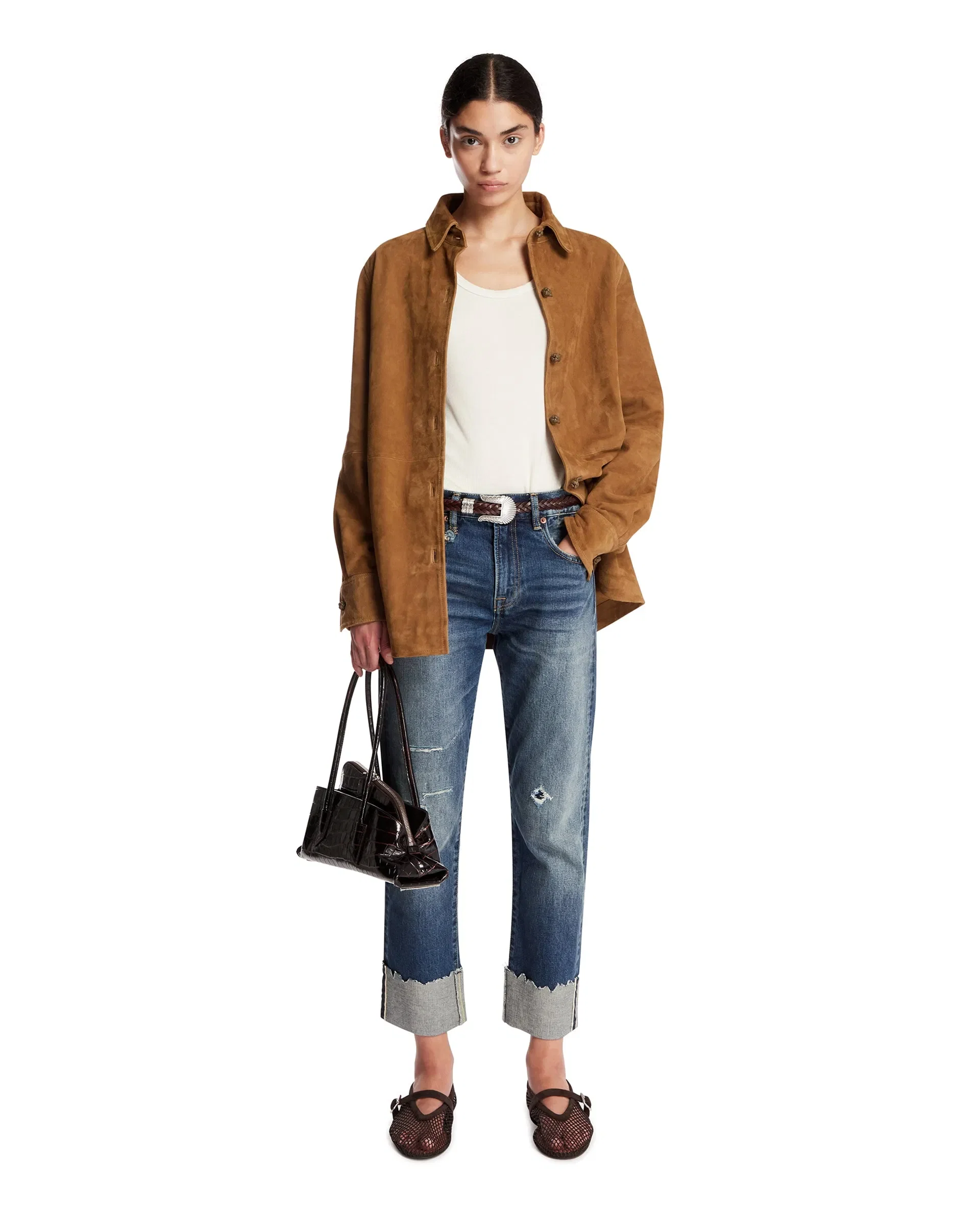 R13 Jeans Con Risvolto Blu