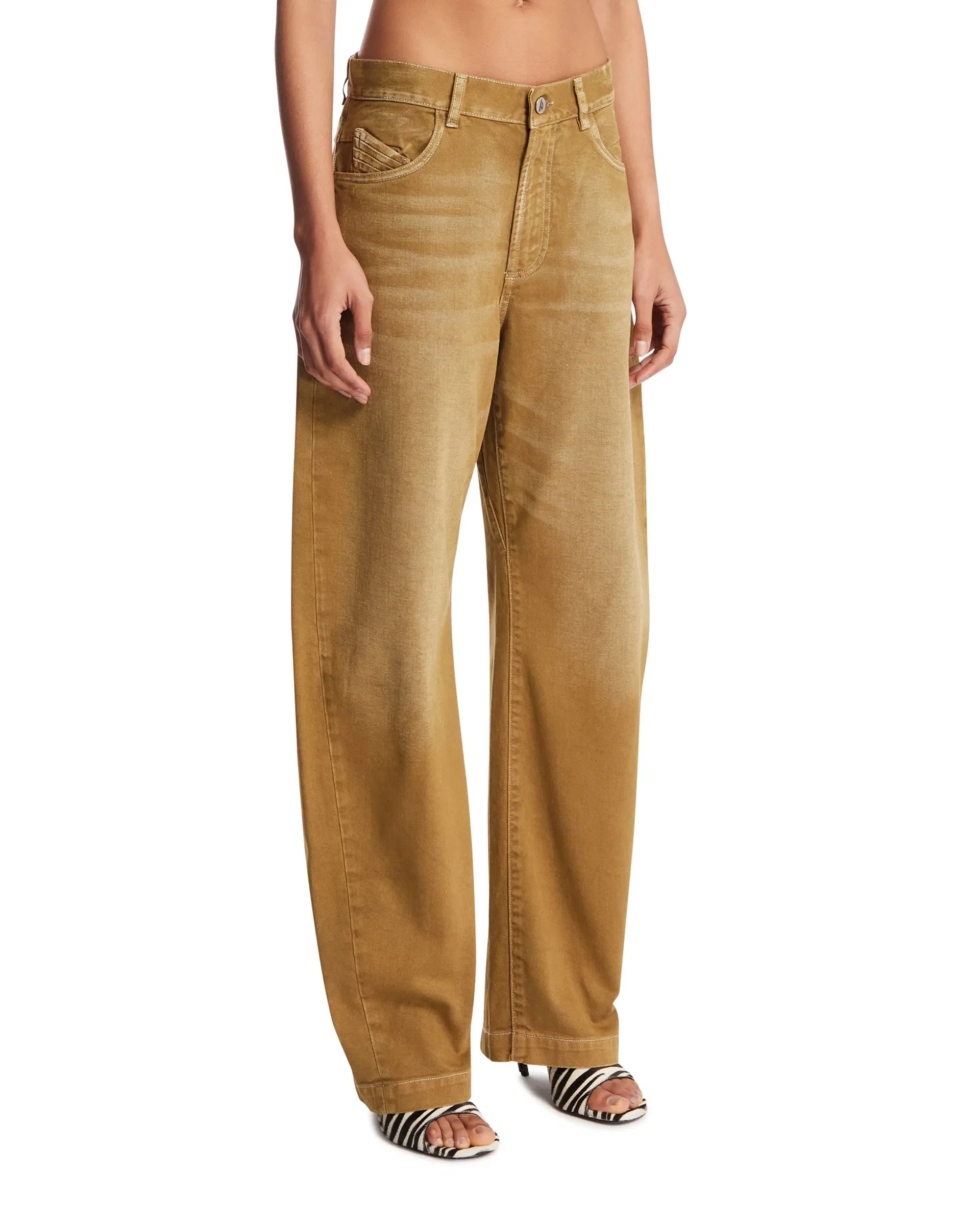 The Attico Jeans Fern Scoloriti Verdi