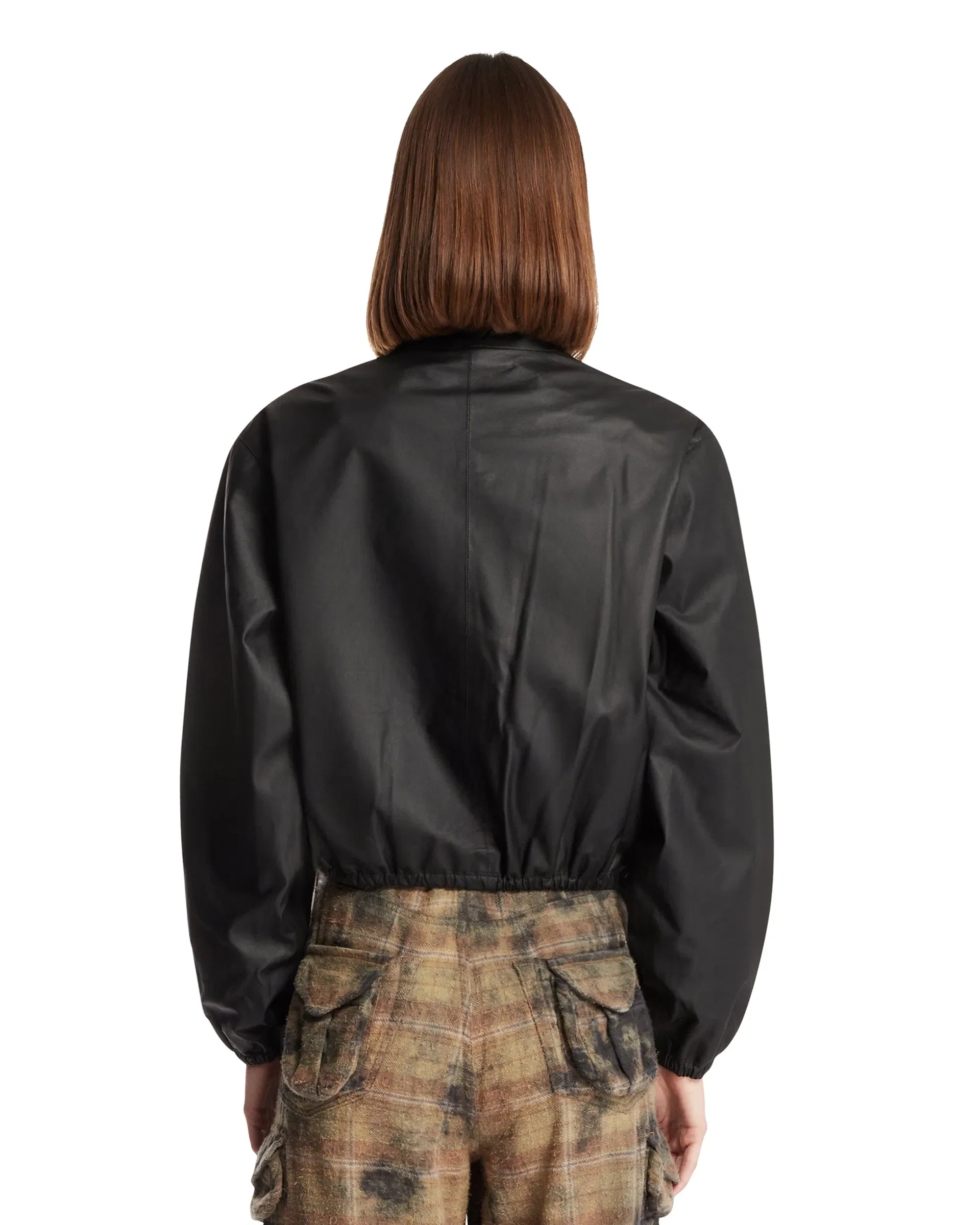 Alexander Wang Track Jacket In Pelle Nera