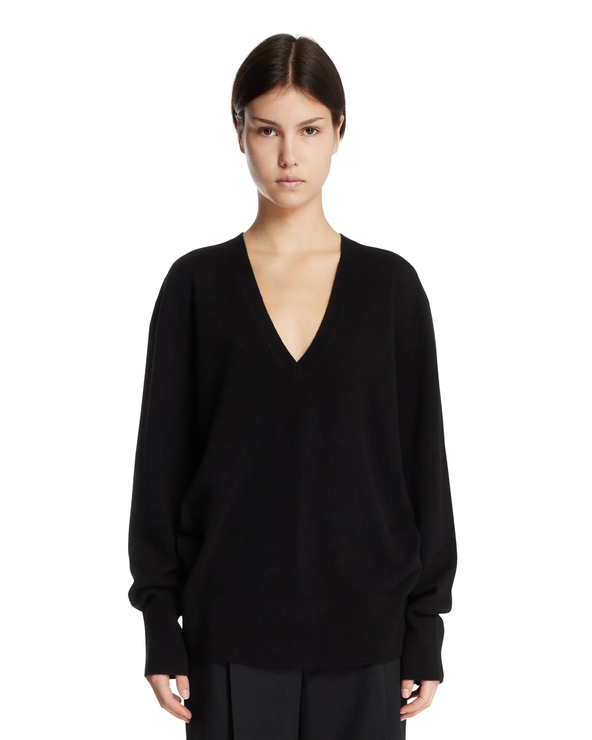 TOTEME Pullover Con Scollo A V Nero