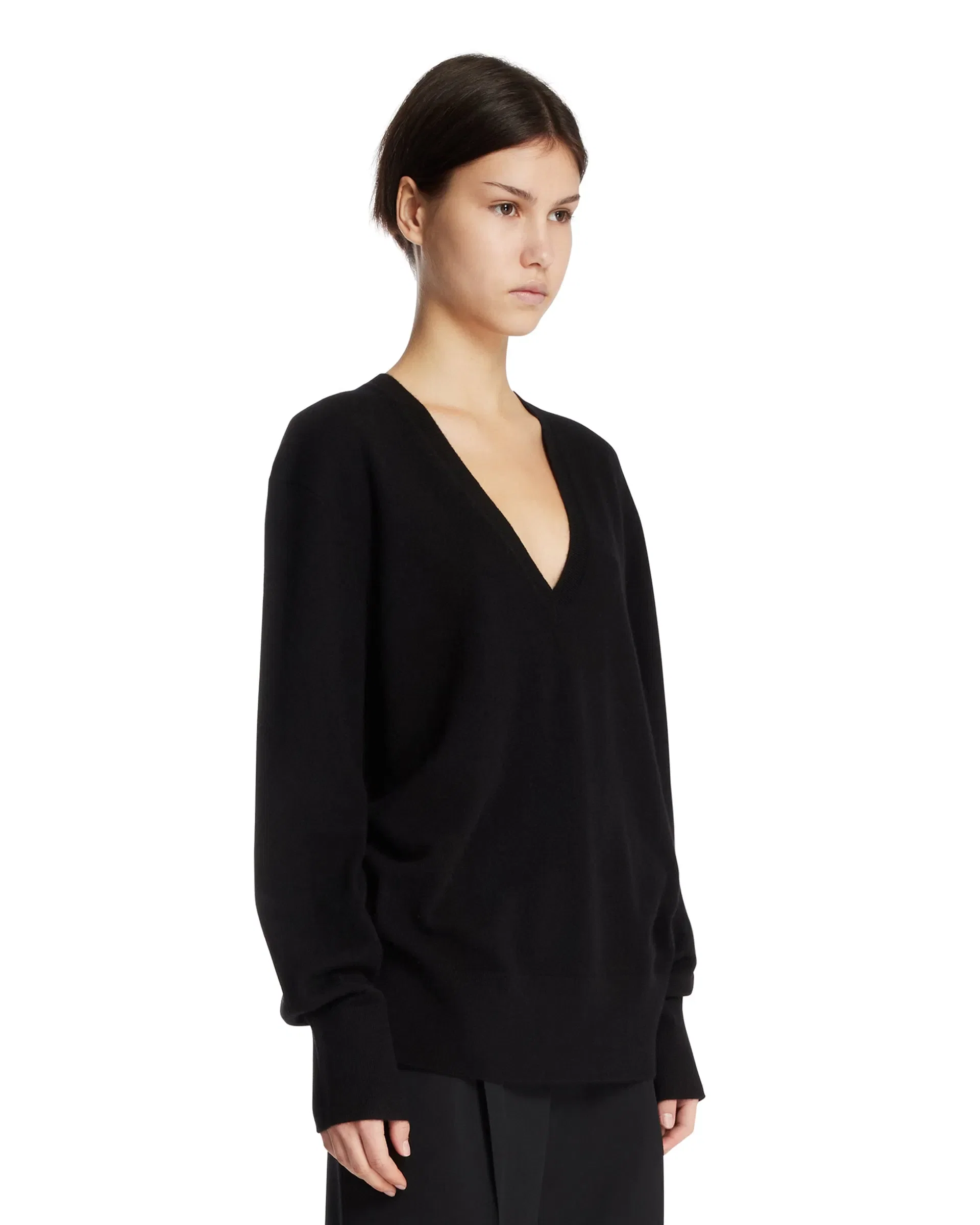 TOTEME Pullover Con Scollo A V Nero