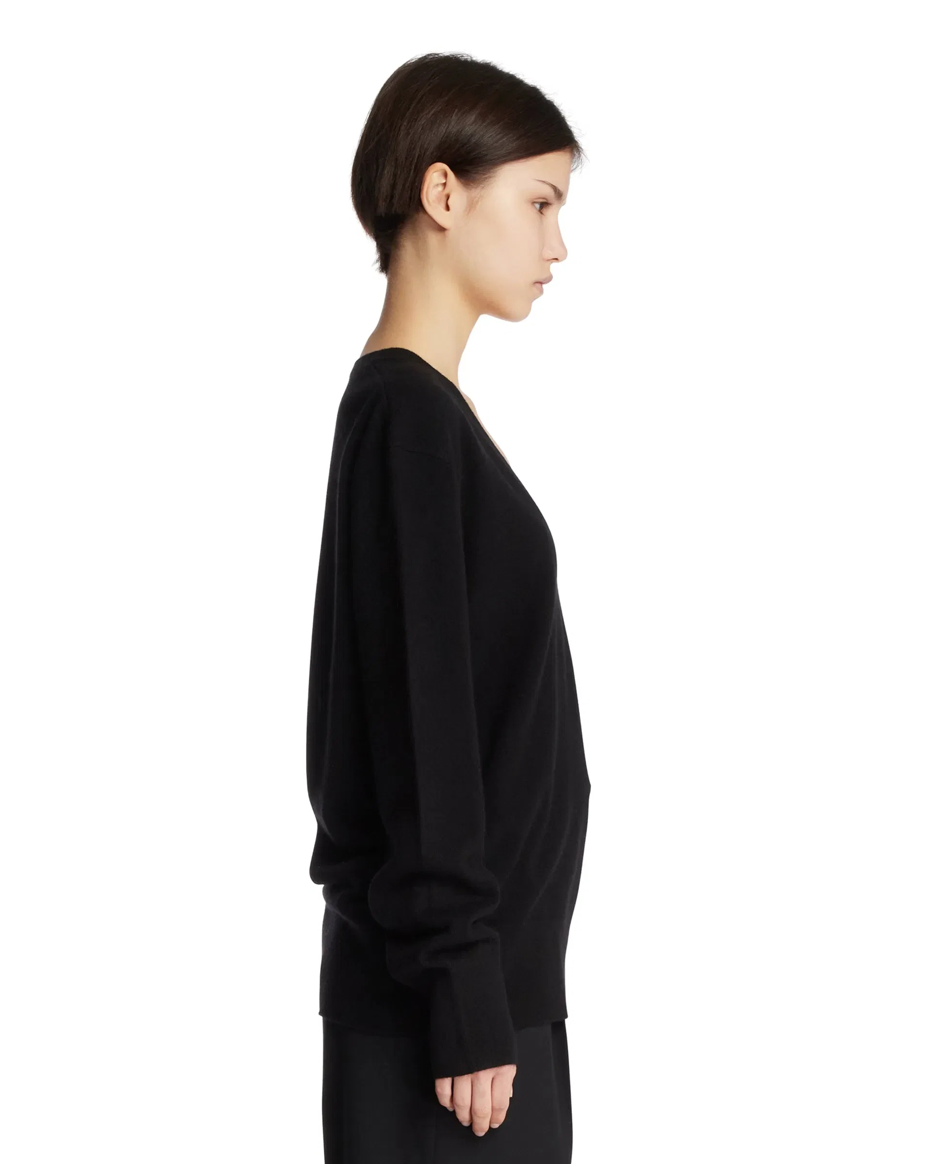 TOTEME Pullover Con Scollo A V Nero