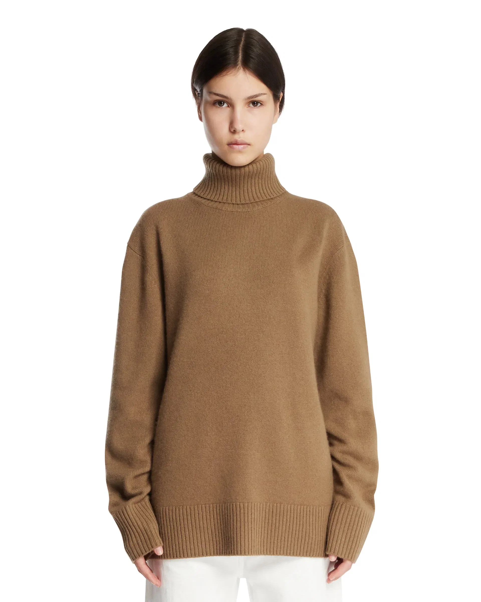 TOTEME Pullover A Collo Alto Beige