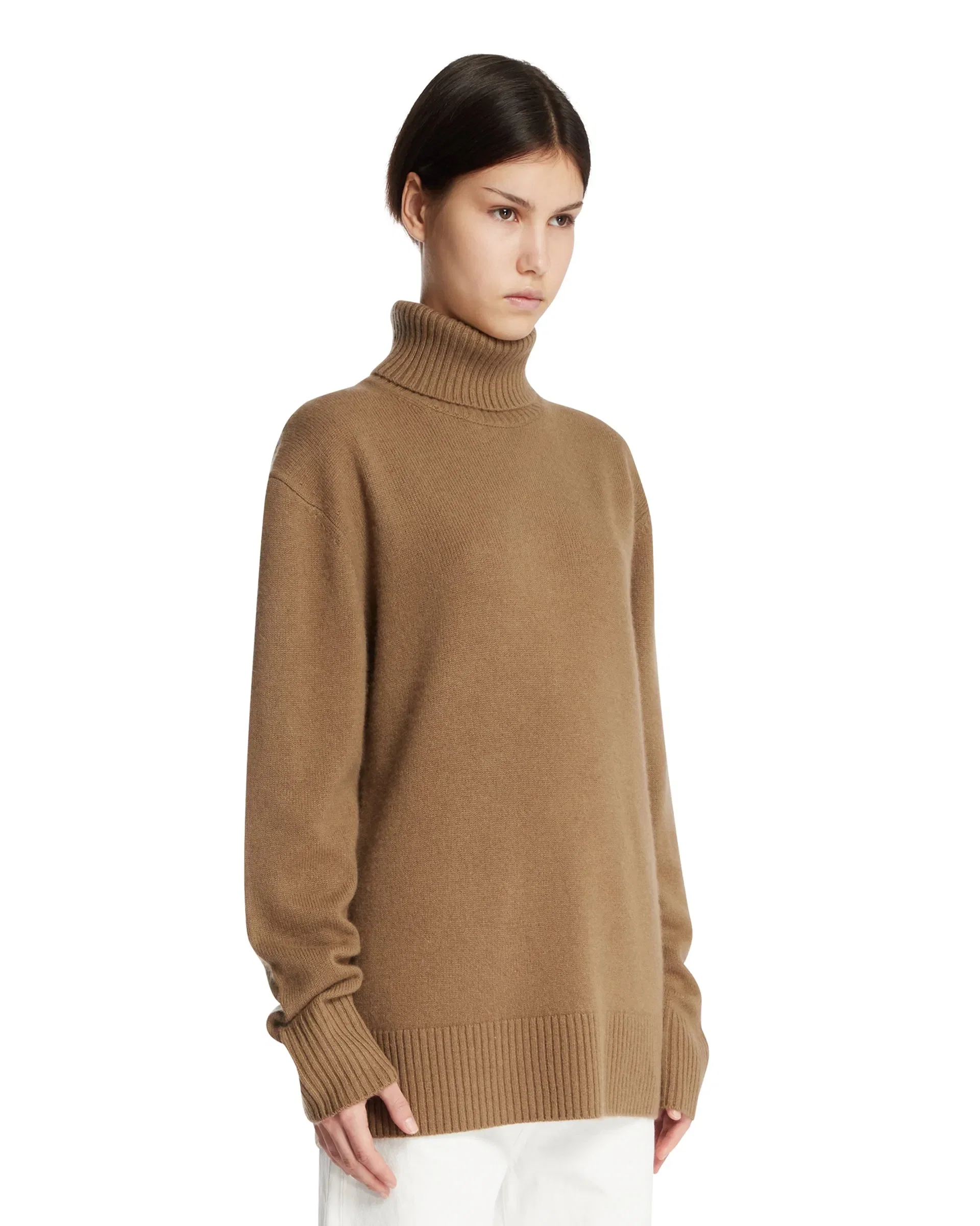 TOTEME Pullover A Collo Alto Beige