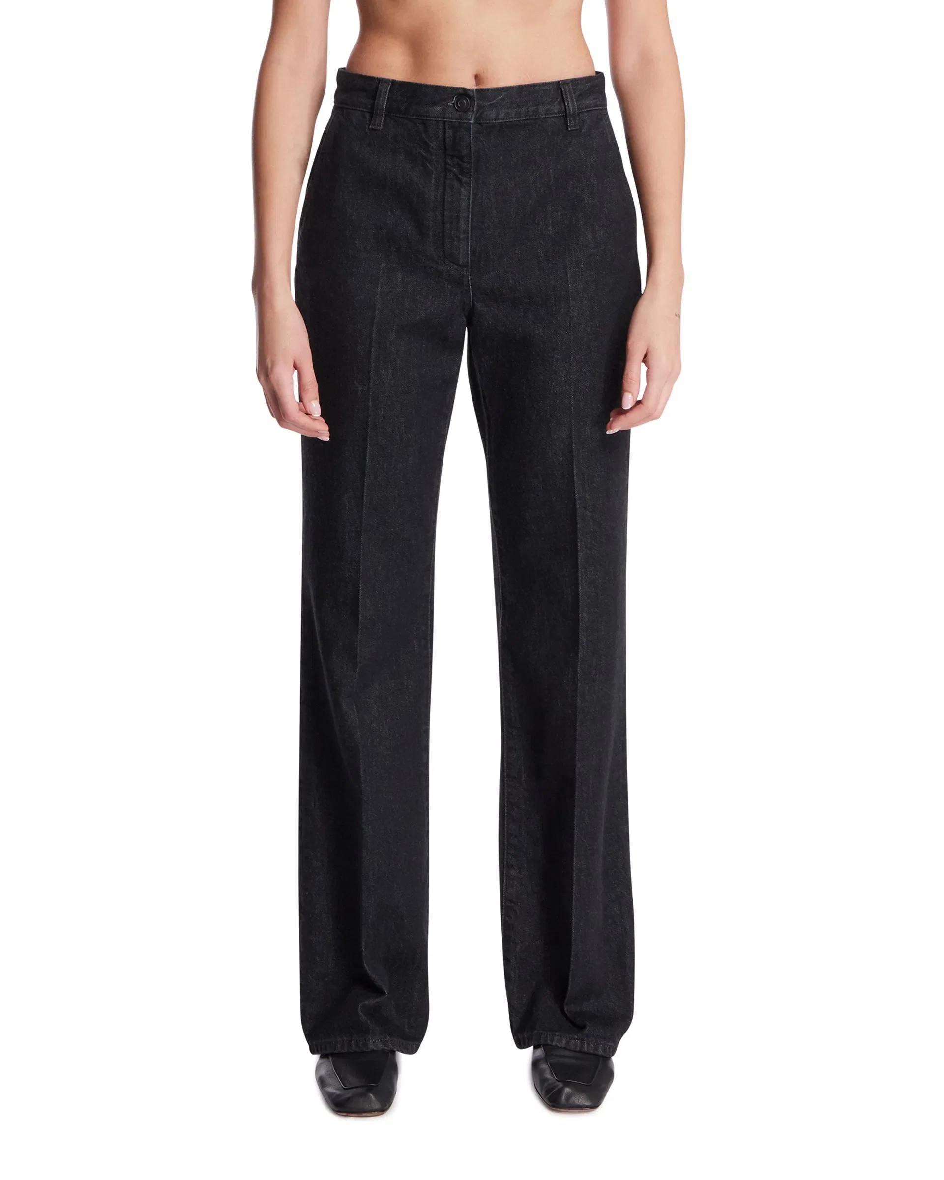 The Row Jeans Vita in Cotone Neri