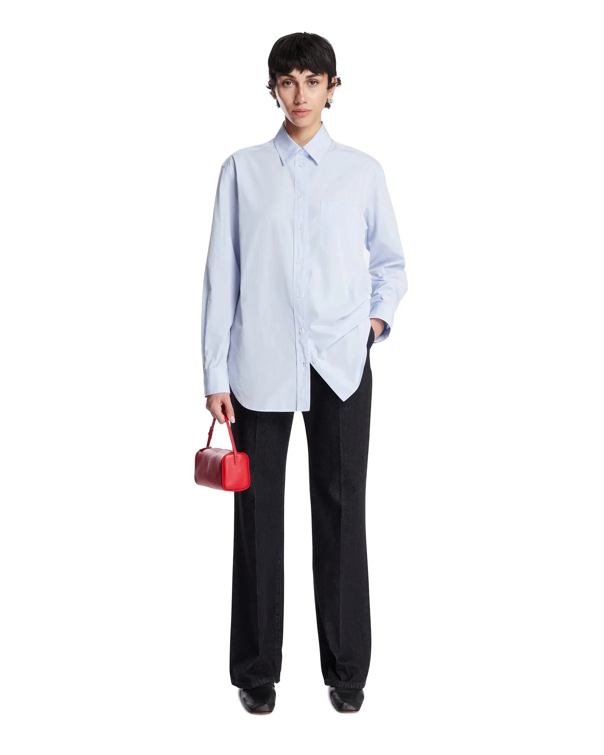 The Row Jeans Vita in Cotone Neri